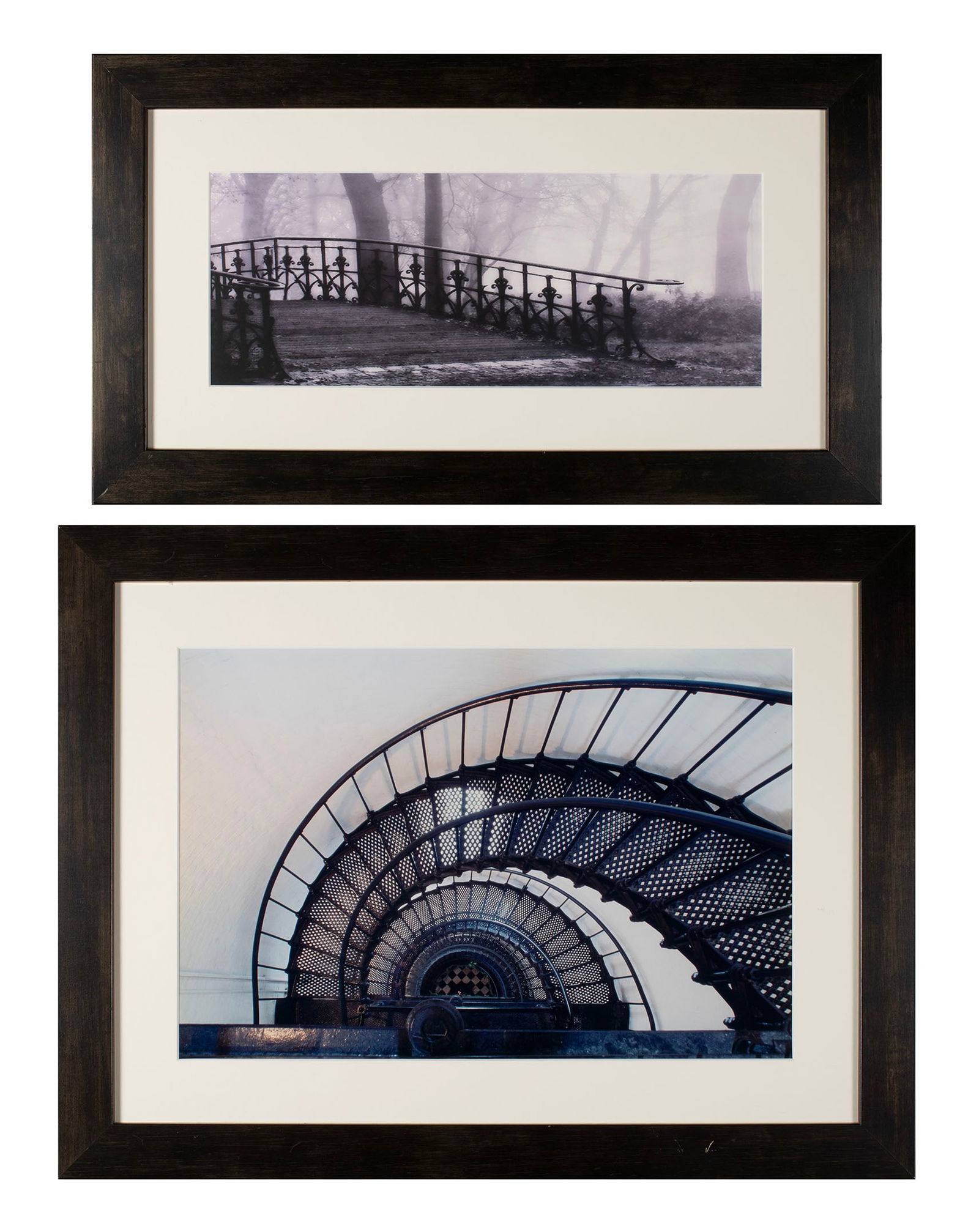 TWO ARCHITECTURAL PHOTOGRAPHS: TWO ARCHITECTURAL PHOTOGRAPHS Unsigned. Framed and matted. Largest: 15 x 22 in. (38.1 x 55.9 cm.), Frame: 23 x 30 in. (58.4 x 76.2 cm.)