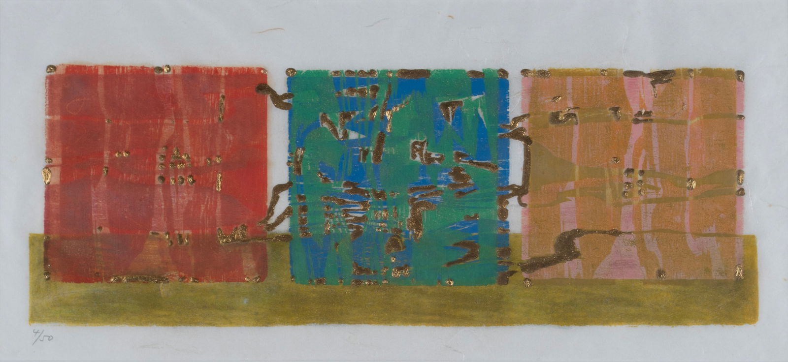 ABSTRACT SCREENPRINT ON RICE PAPER (1 of 7)