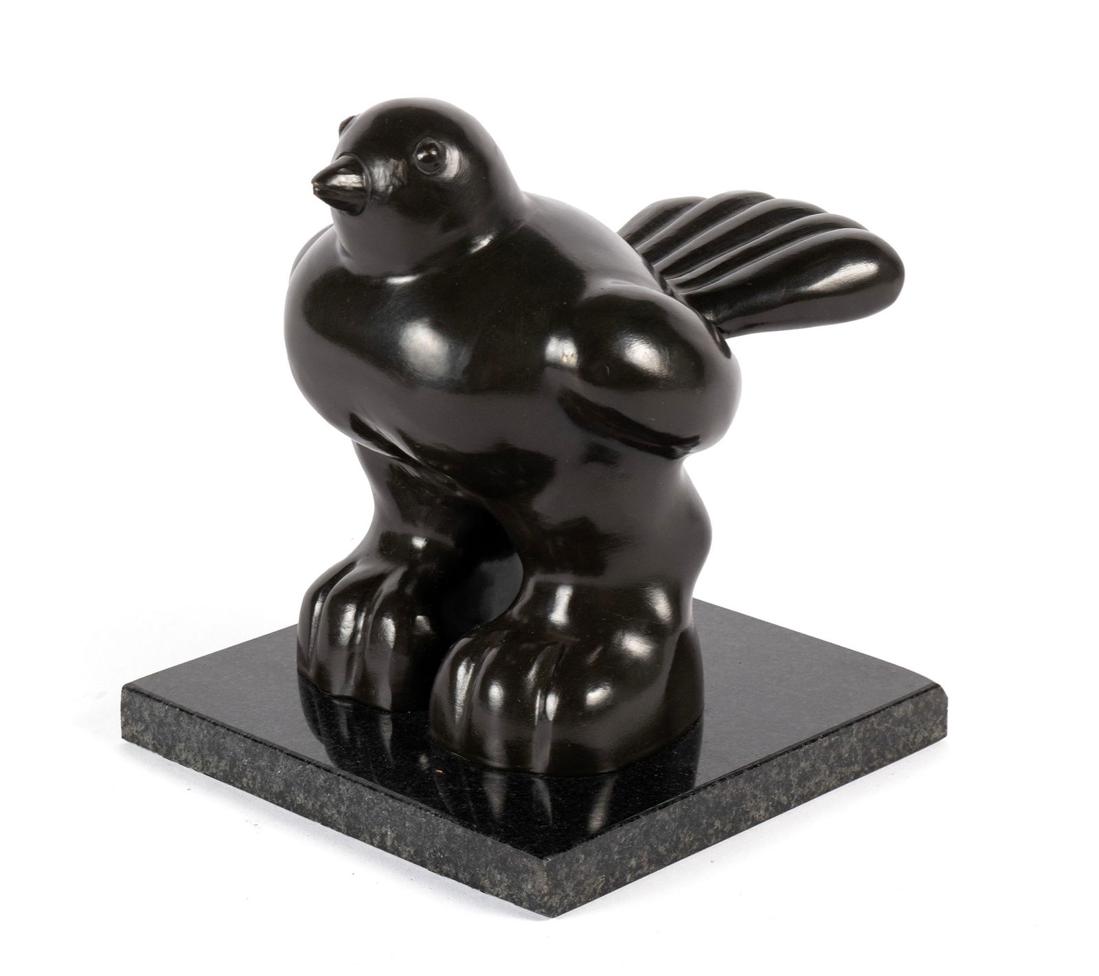 BRONZE BIRD SCULPTURE AFTER BOTERO (1 of 8)