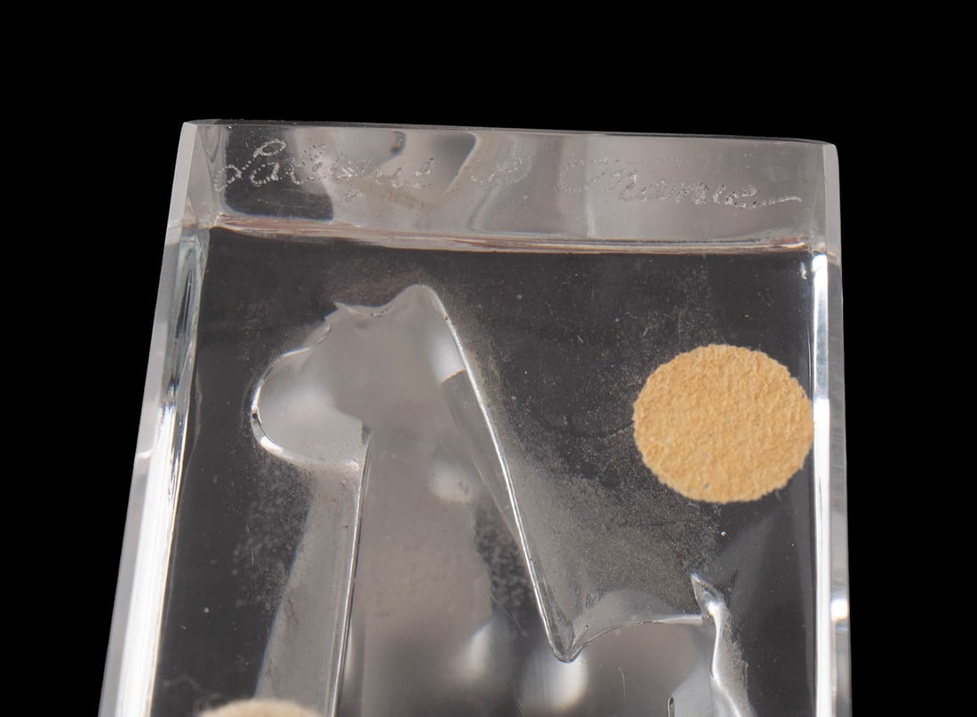 TWO ART GLASS ITEMS - 12