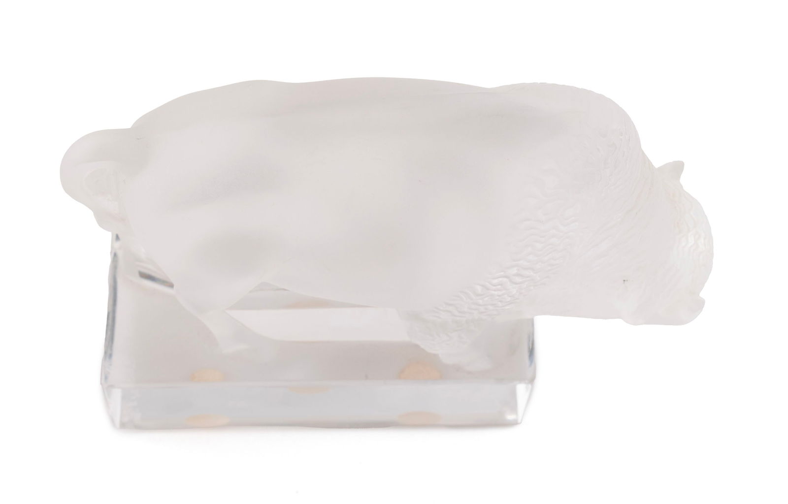 TWO ART GLASS ITEMS - 7