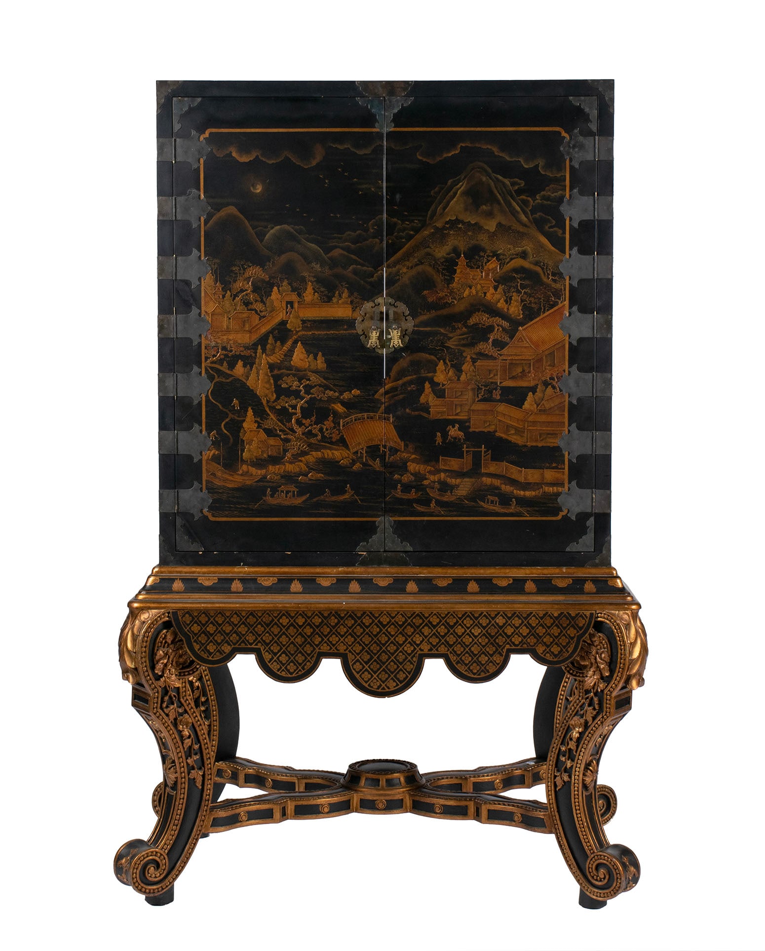 MODERN LACQUERED CABINET ON STAND (1 of 13)