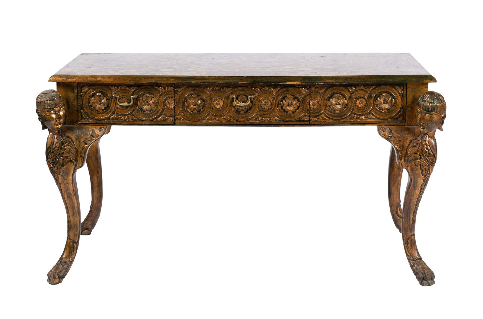 TIBETAN STYLE GILT WRITING DESK (1 of 14)