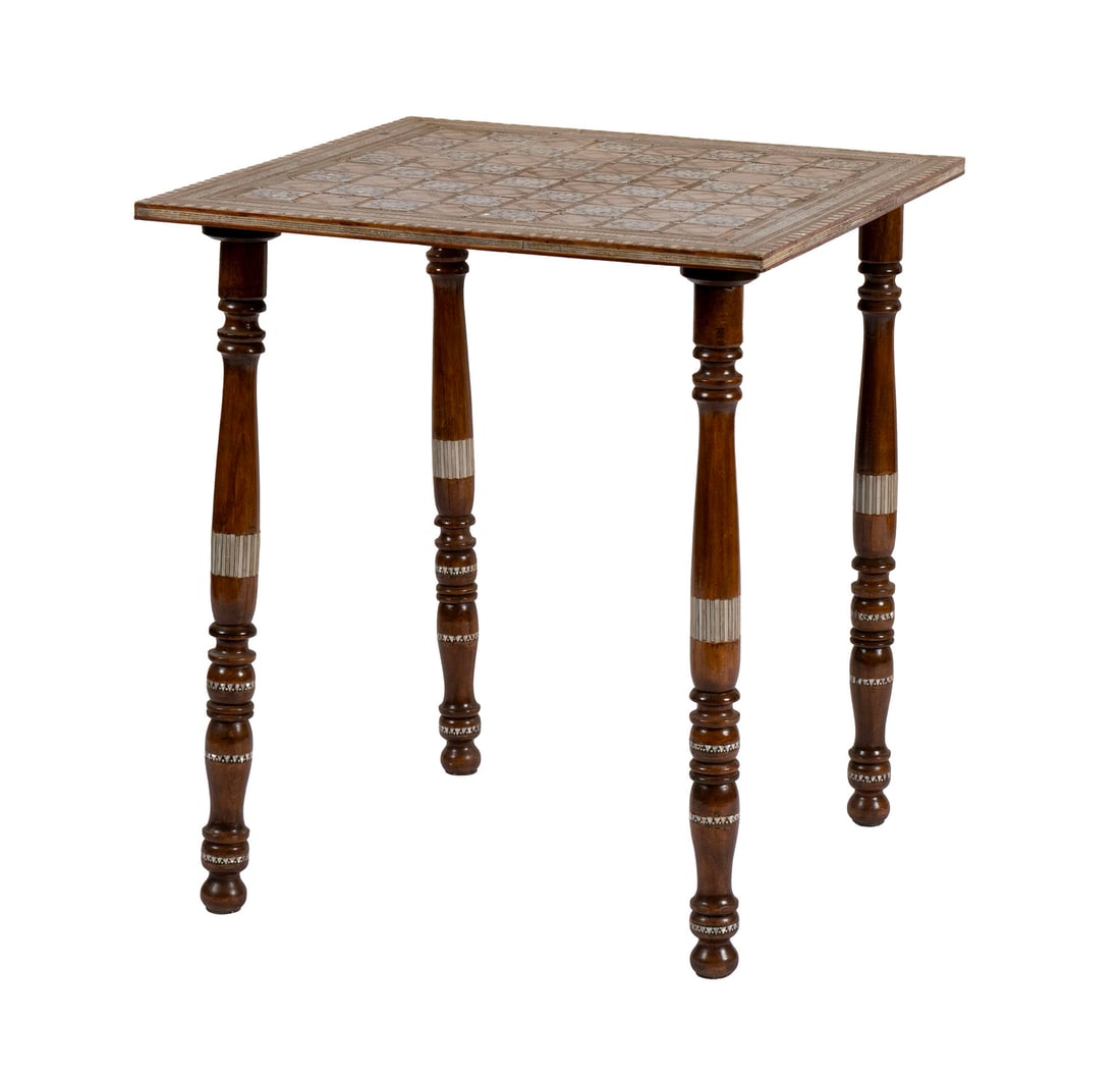 MOROCCAN STYLE MIRROR AND GAME TABLE - 2