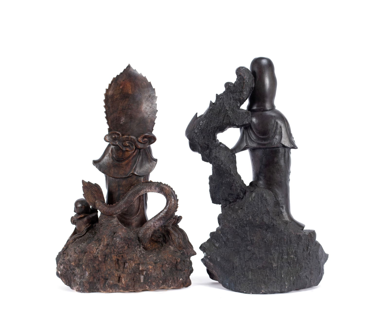 TWO QUAN YIN FIGURE GROUPS - 8