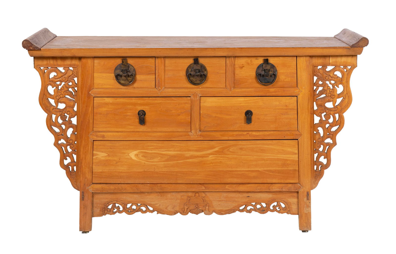 CHINESE ASH CONSOLE CABINET (1 of 13)