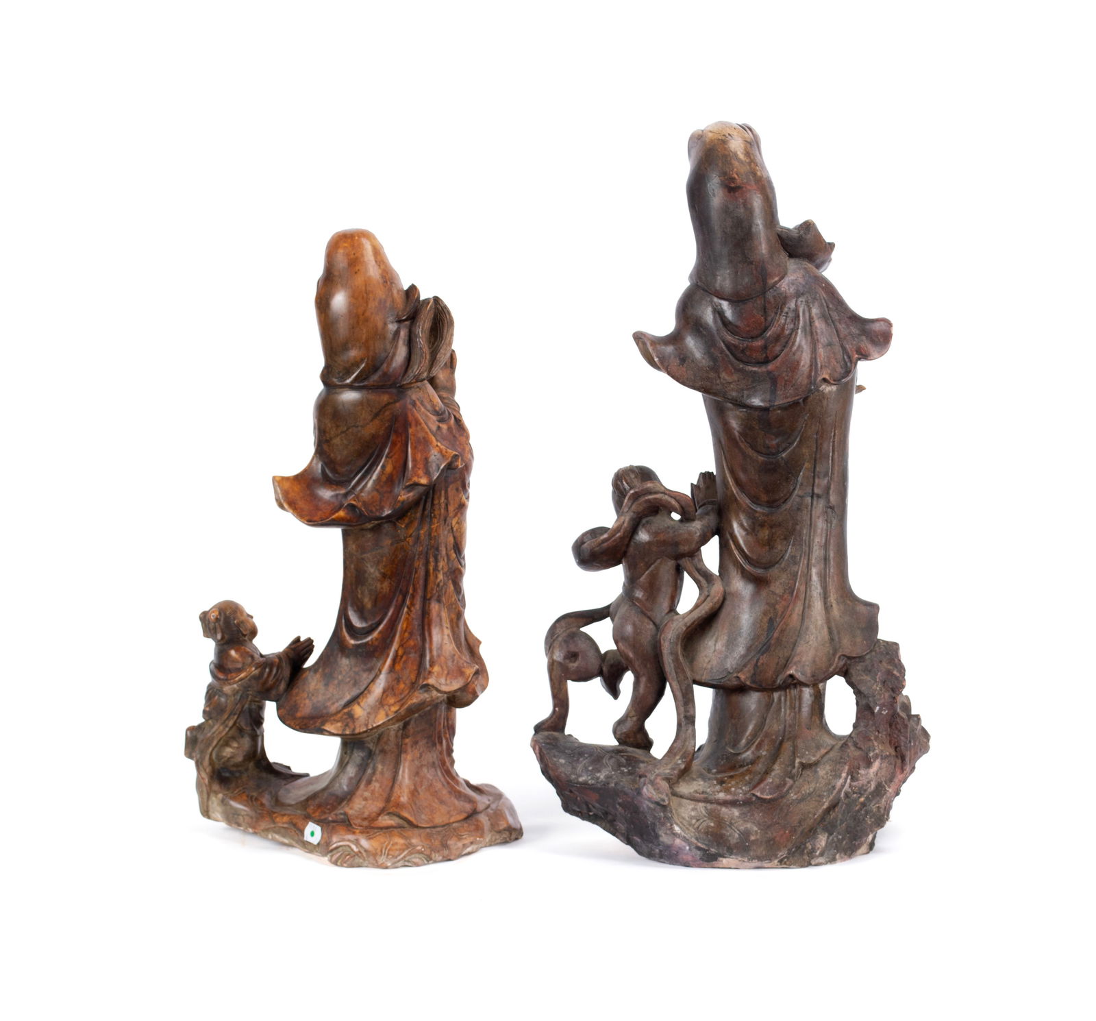 TWO QUAN YIN FIGURE GROUPS - 8