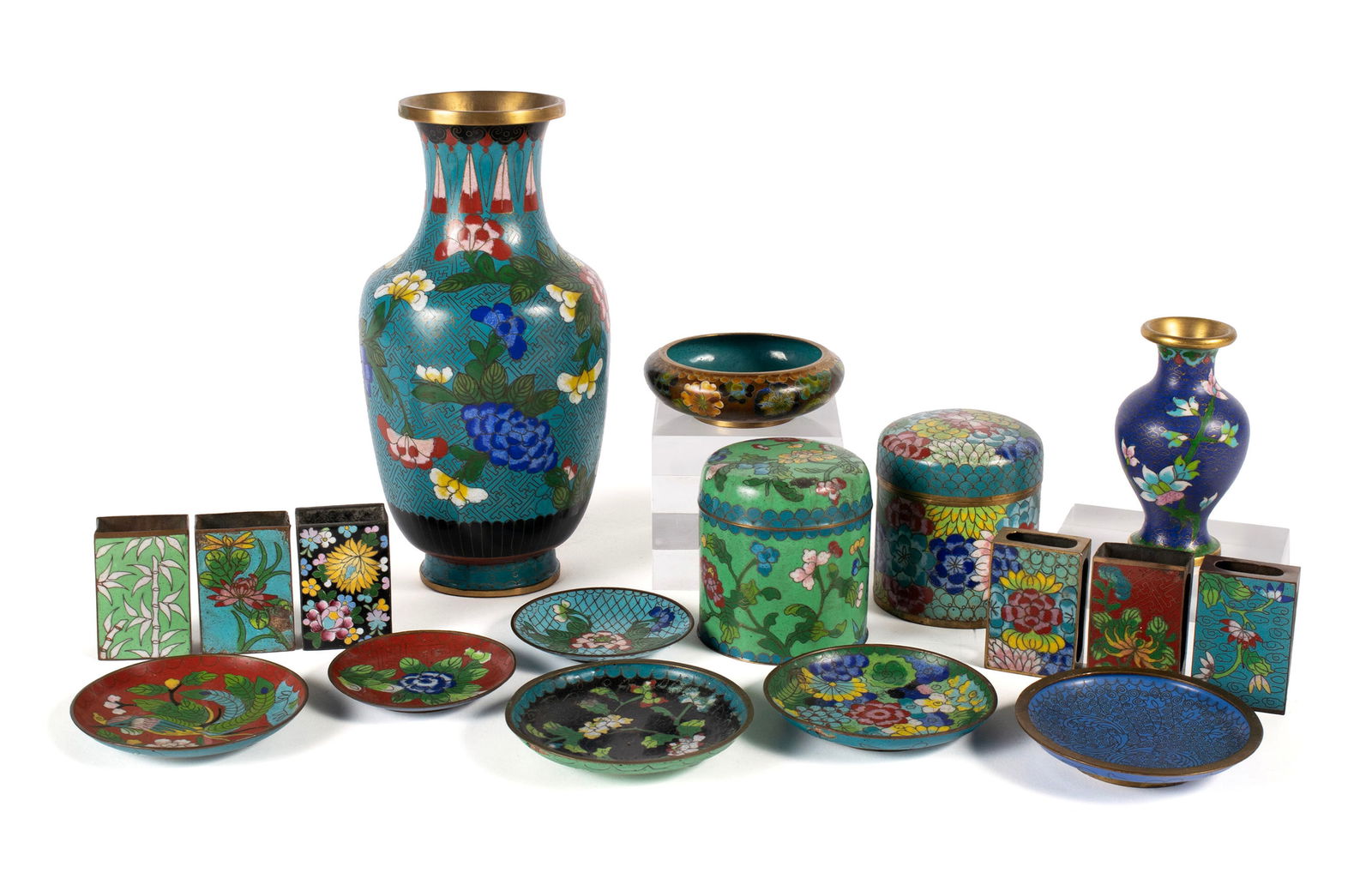 COLLECTION OF CLOISONNE (1 of 16)