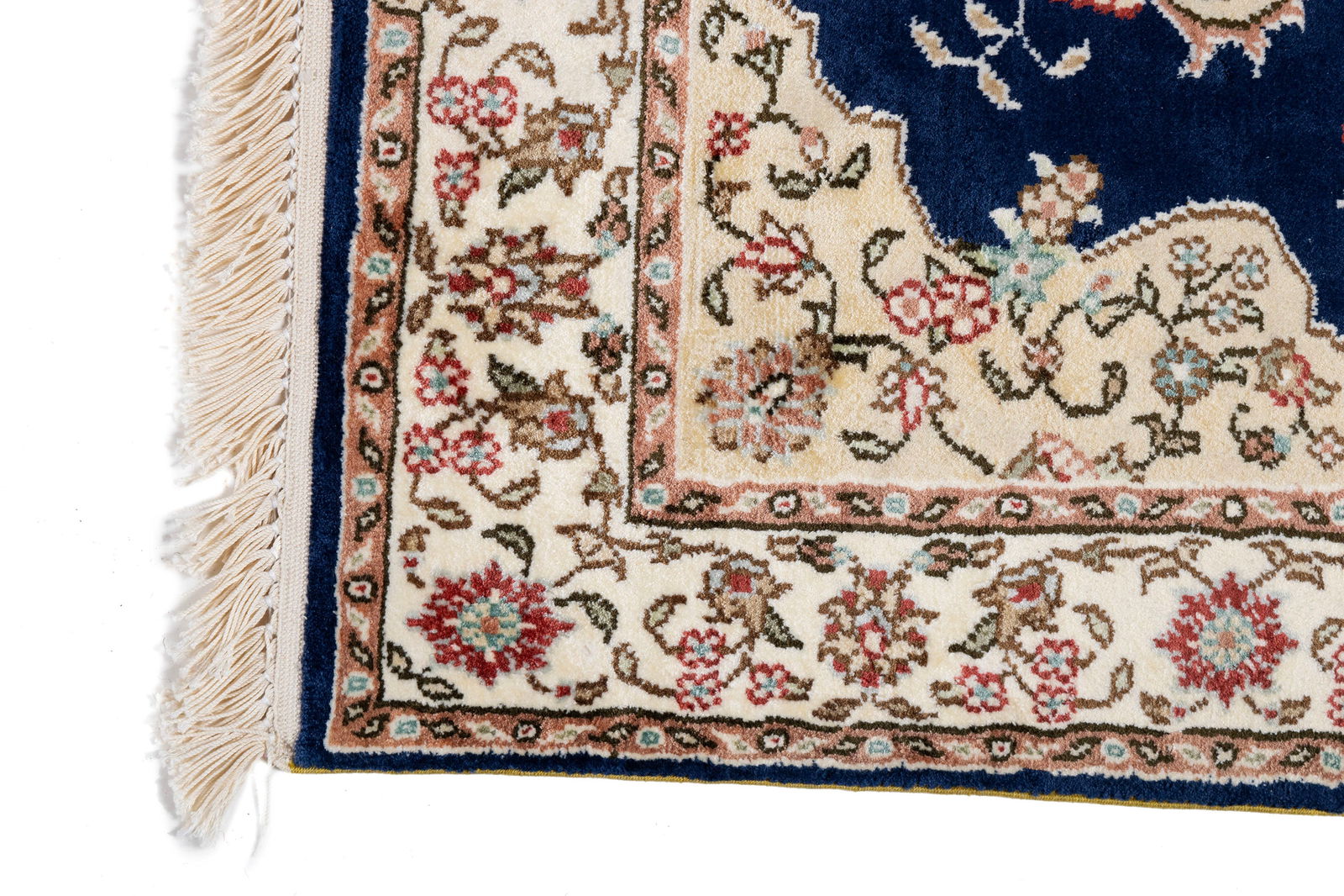 HEREKE SILK PRAYER RUG, SIGNED - 3