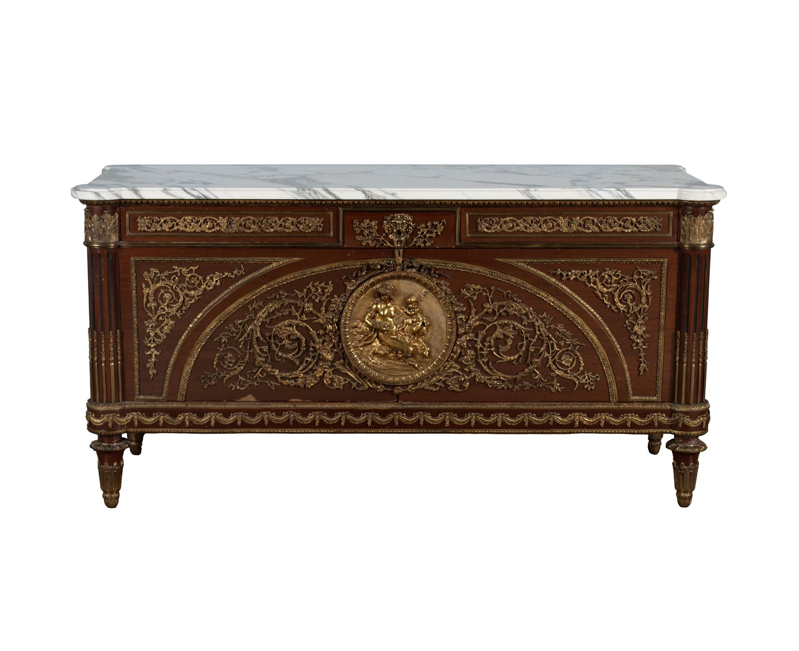 LOUIS XVI STYLE 'MARIE ANTOINETTE' COMMODE A VANTAUX (1 of 11)