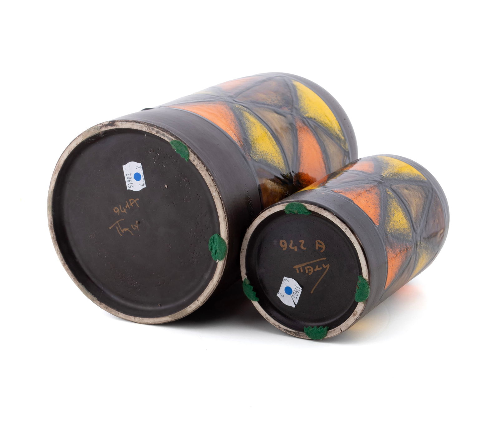 TWO BITOSSI 'VETRATA' VASES - 5