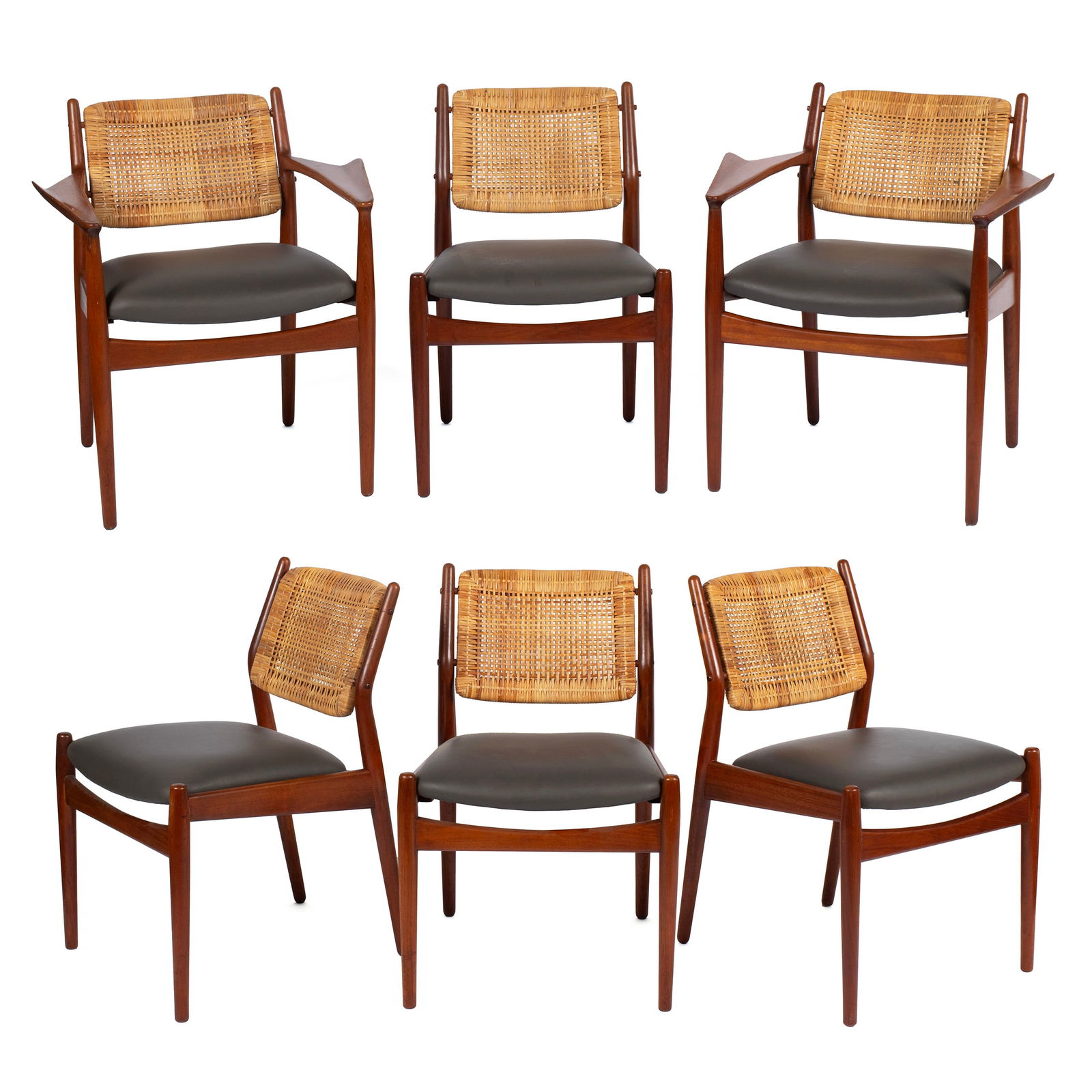SIX ARNE VODDER DINING CHAIRS (1 of 11)