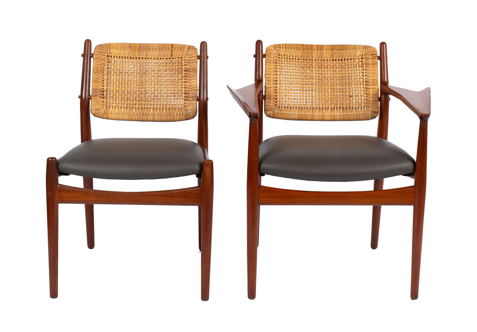 SIX ARNE VODDER DINING CHAIRS - 4