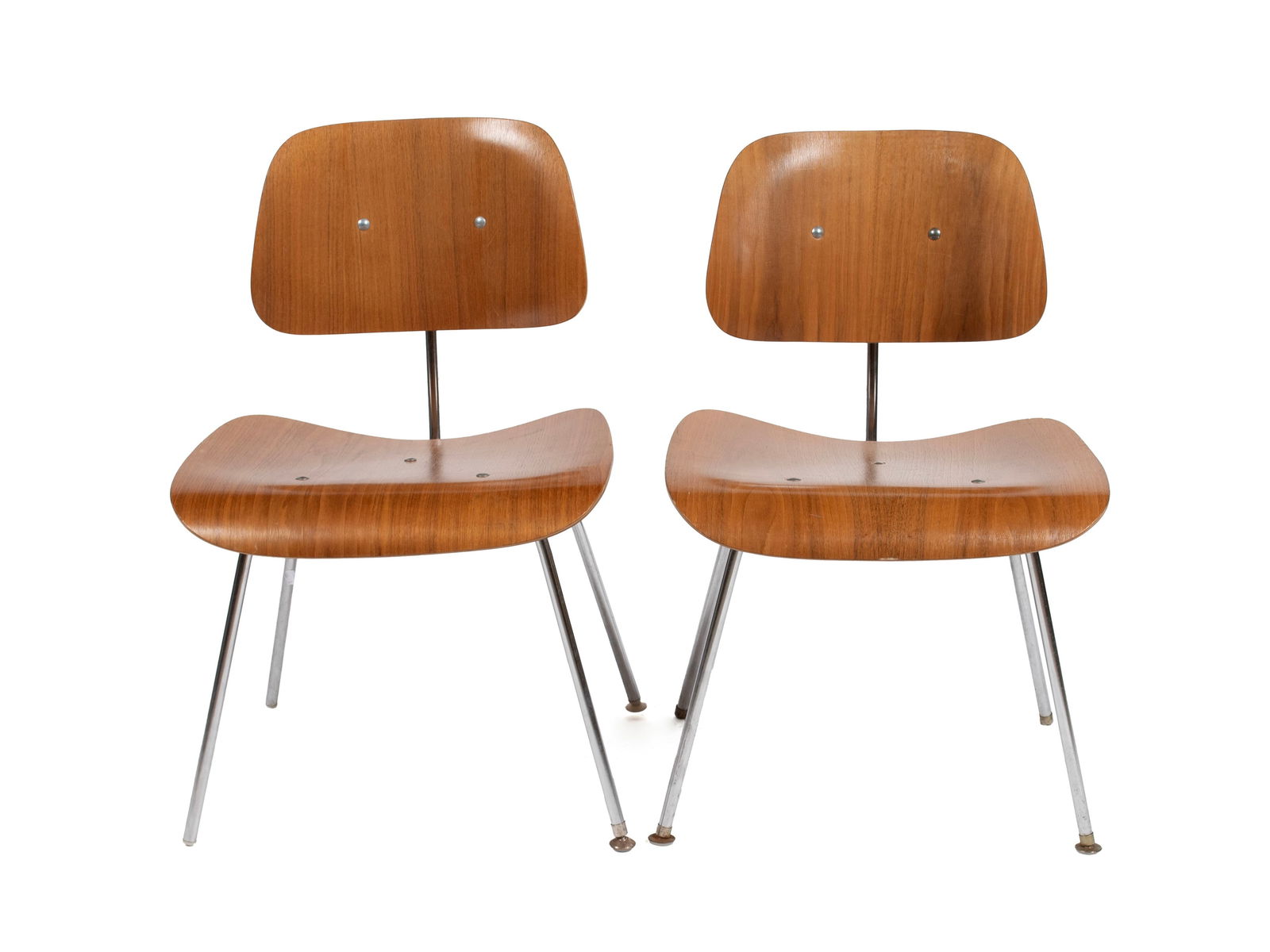 TWO CHARLES EAMES FOR HERMAN MILLER 'DCM' CHAIRS (1 of 7)