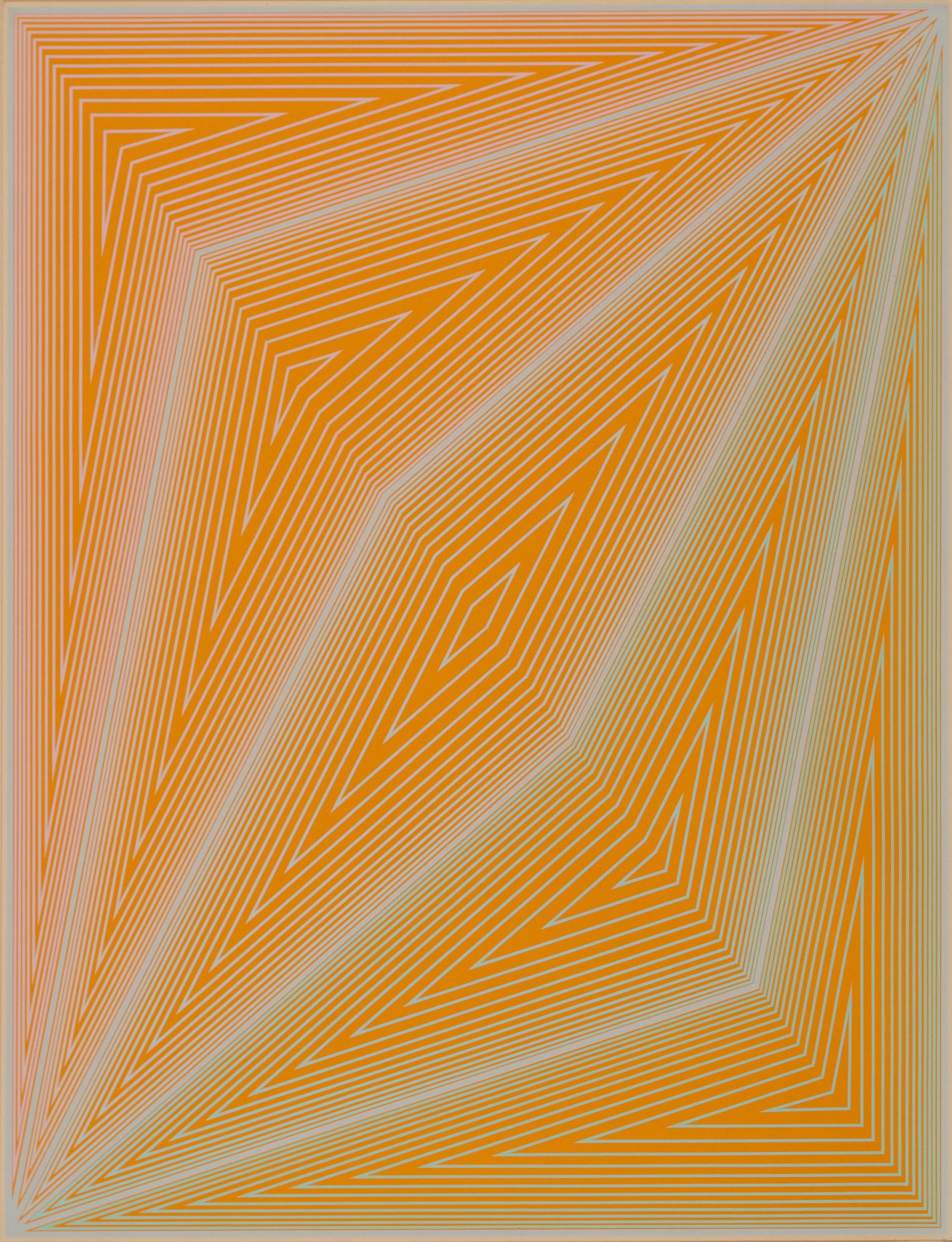 RICHARD ANUSZKIEWICZ (AMERICAN, 1930-2020): Richard Anuszkiewicz American, 1930-2020 Inward Eye, #4 silkscreen Unsigned. Mounted on mat board and framed. Sheet: 20 x 25 3/4 in. (50.8 x 65.4 cm.), Frame: 30 x 35 in. (76.2 x 88.9 cm.)