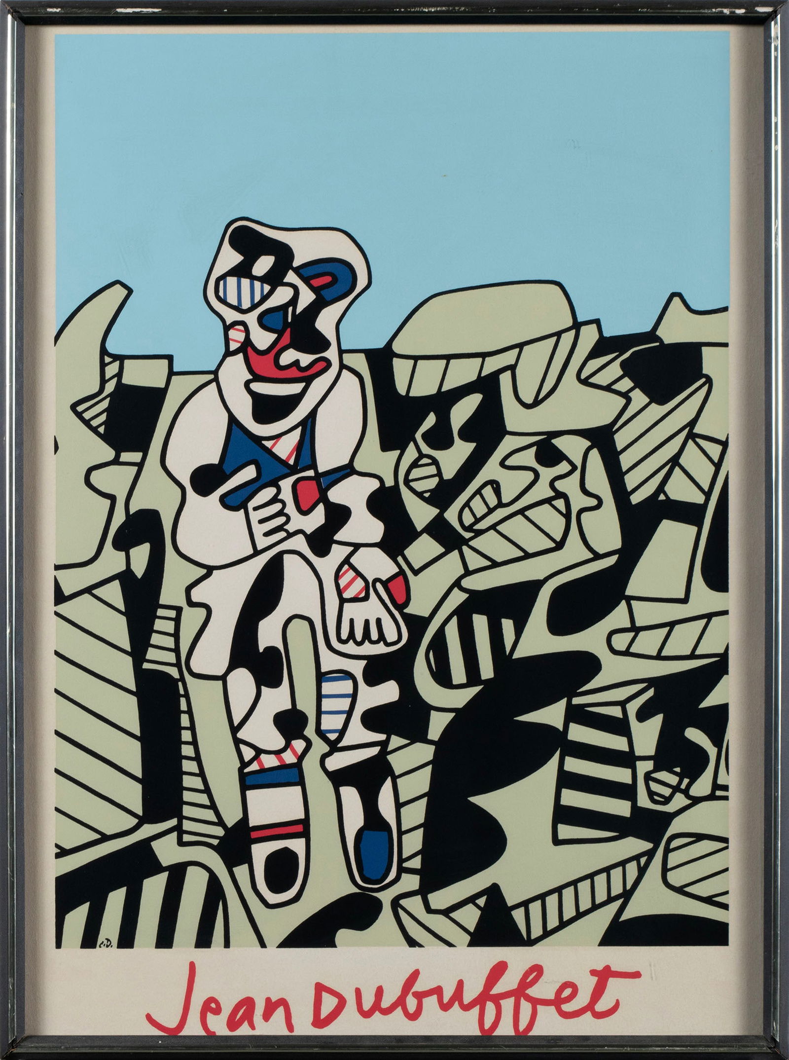 JEAN DUBUFFET SCREENPRINT POSTER - 2
