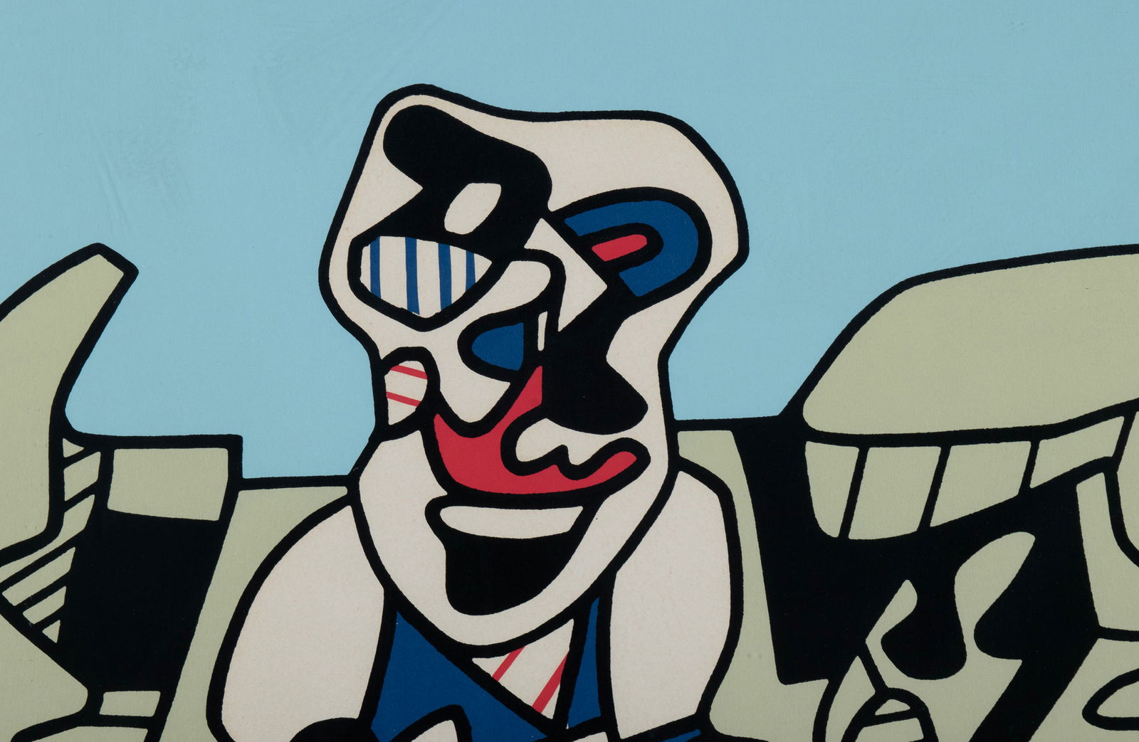 JEAN DUBUFFET SCREENPRINT POSTER - 5