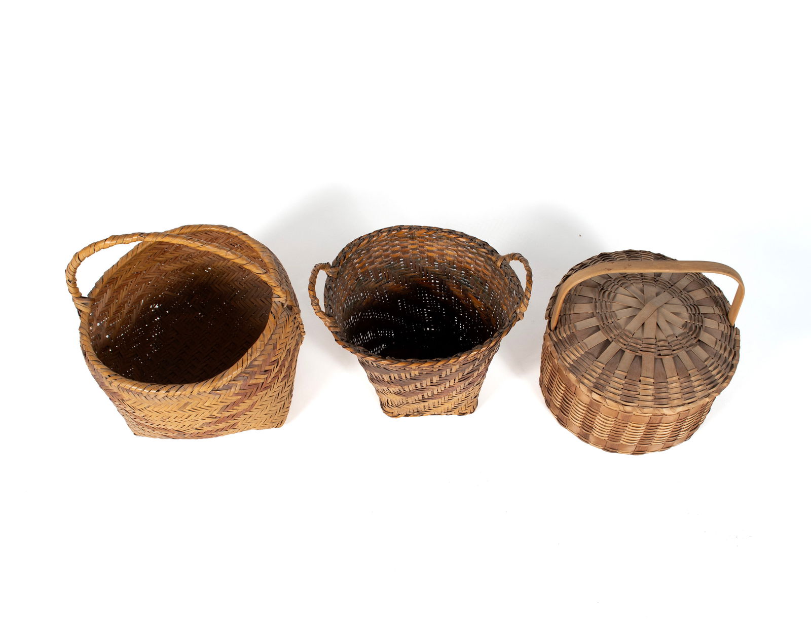THREE NATIVE AMERICAN BASKETS - 2