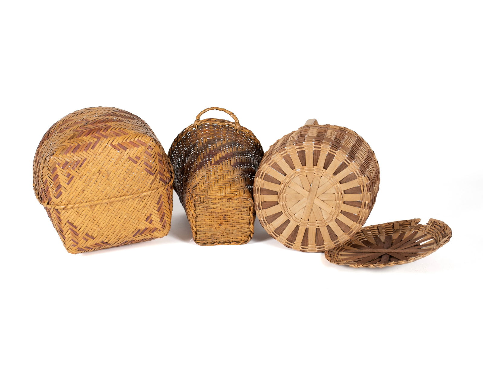 THREE NATIVE AMERICAN BASKETS - 5