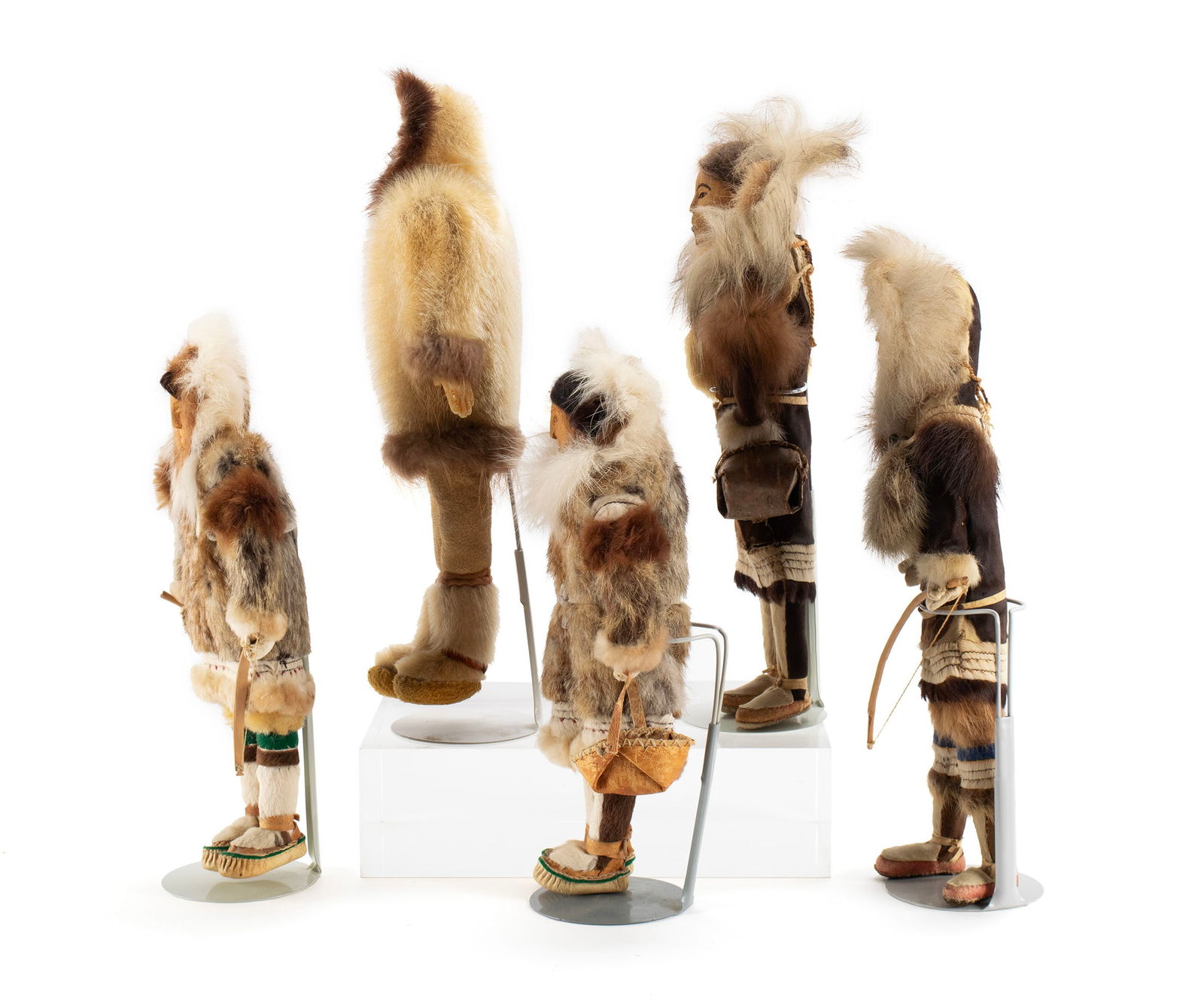 FIVE INUIT DOLLS - 7