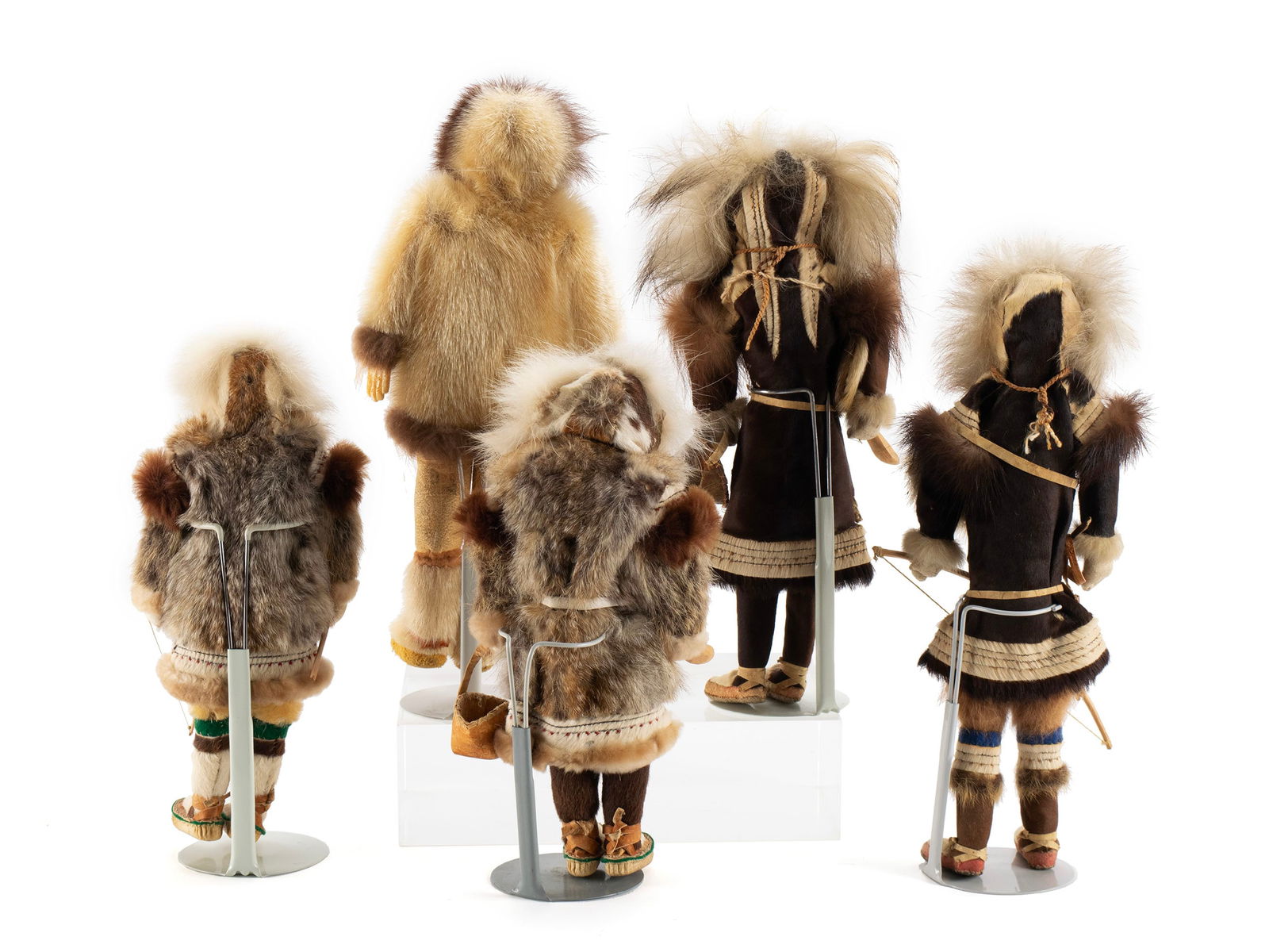 FIVE INUIT DOLLS - 8