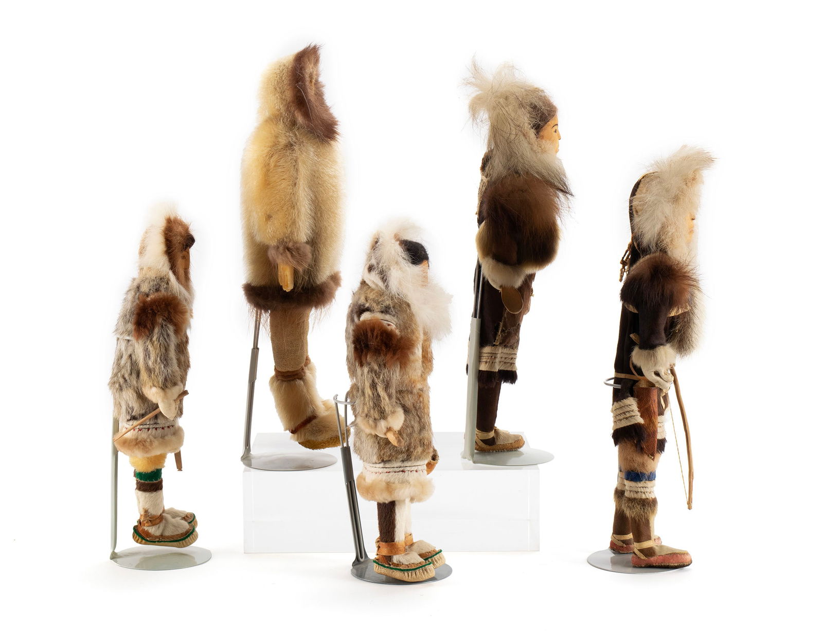FIVE INUIT DOLLS - 9
