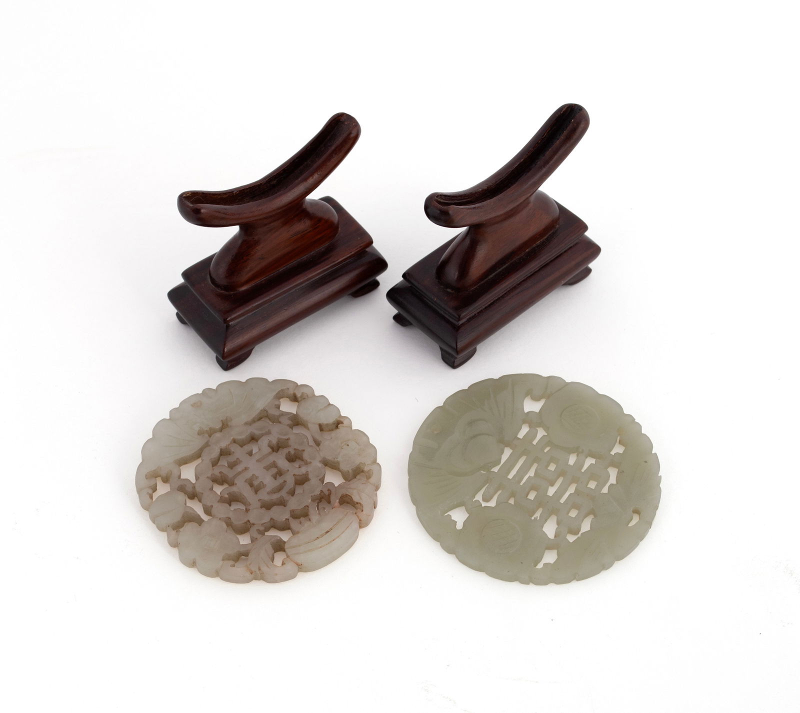 FIVE JADE CARVINGS - 4