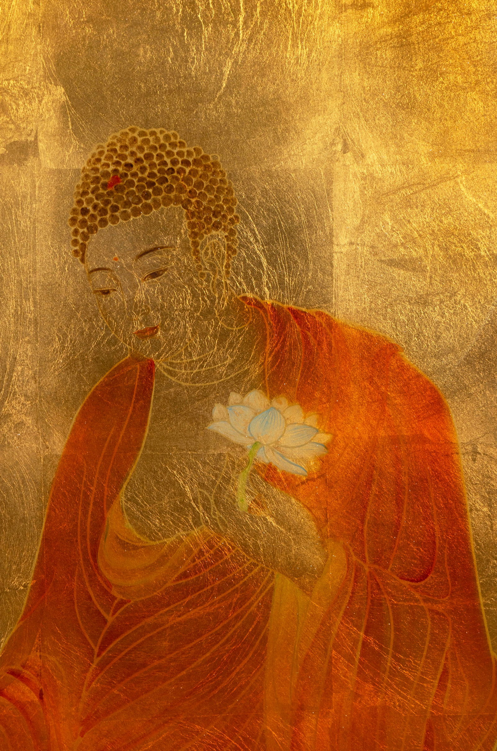 TWO THREE-PANEL ROOM SCREENS - 7