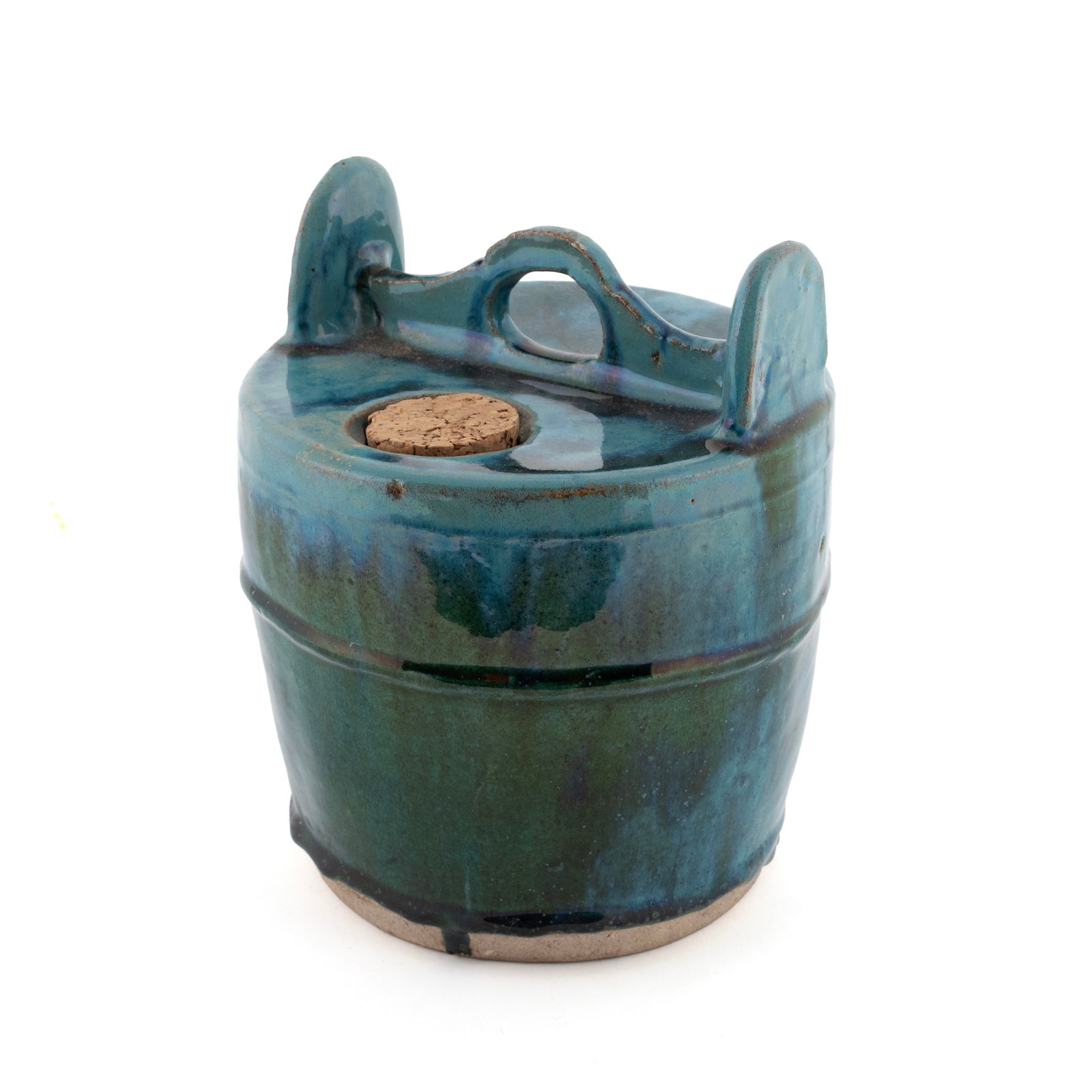 THREE SHIWAN WARE TEAPOTS - 3