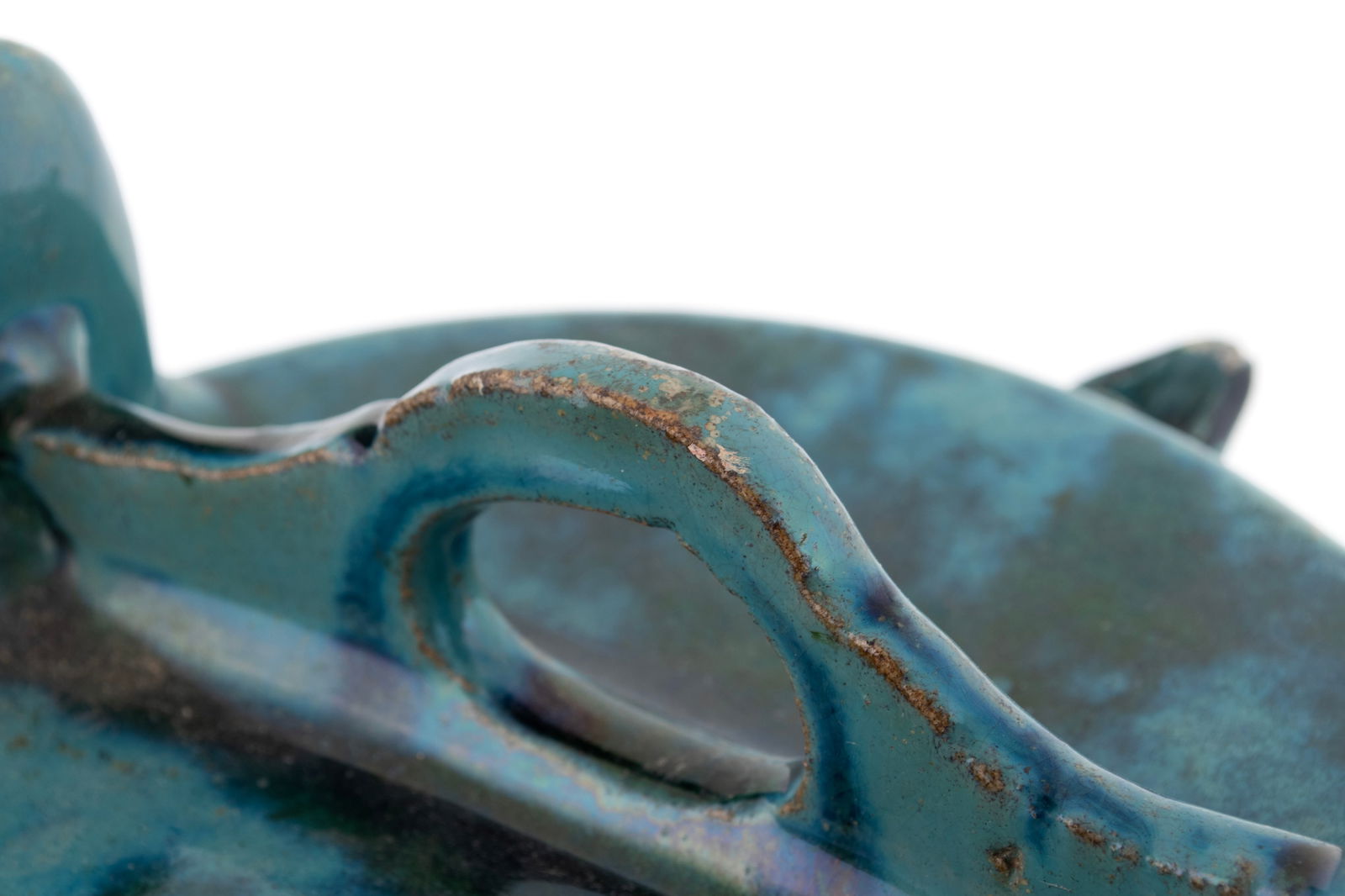 THREE SHIWAN WARE TEAPOTS - 4