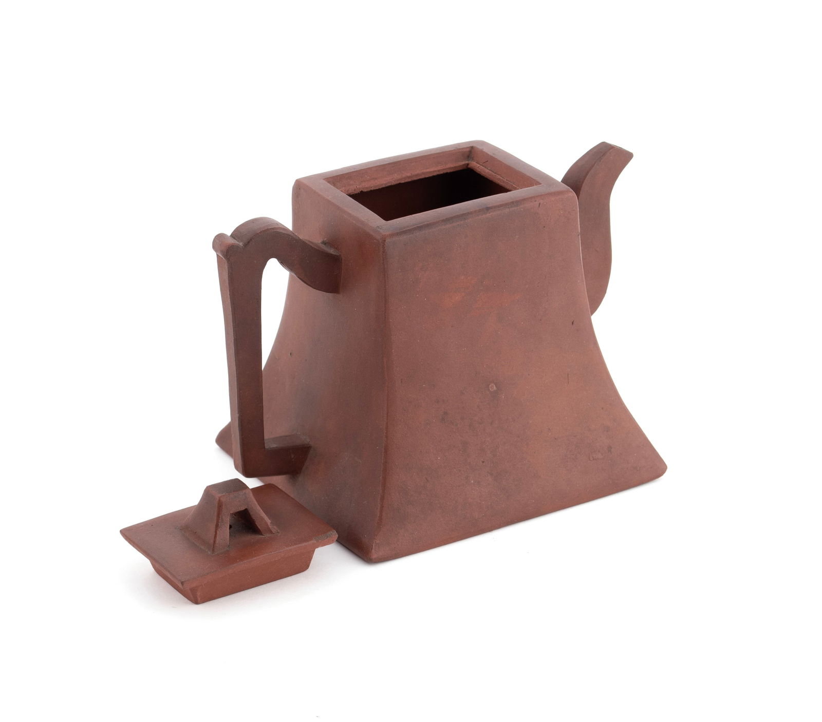 THREE YIXING CALLIGRAPHY TEAPOTS - 8