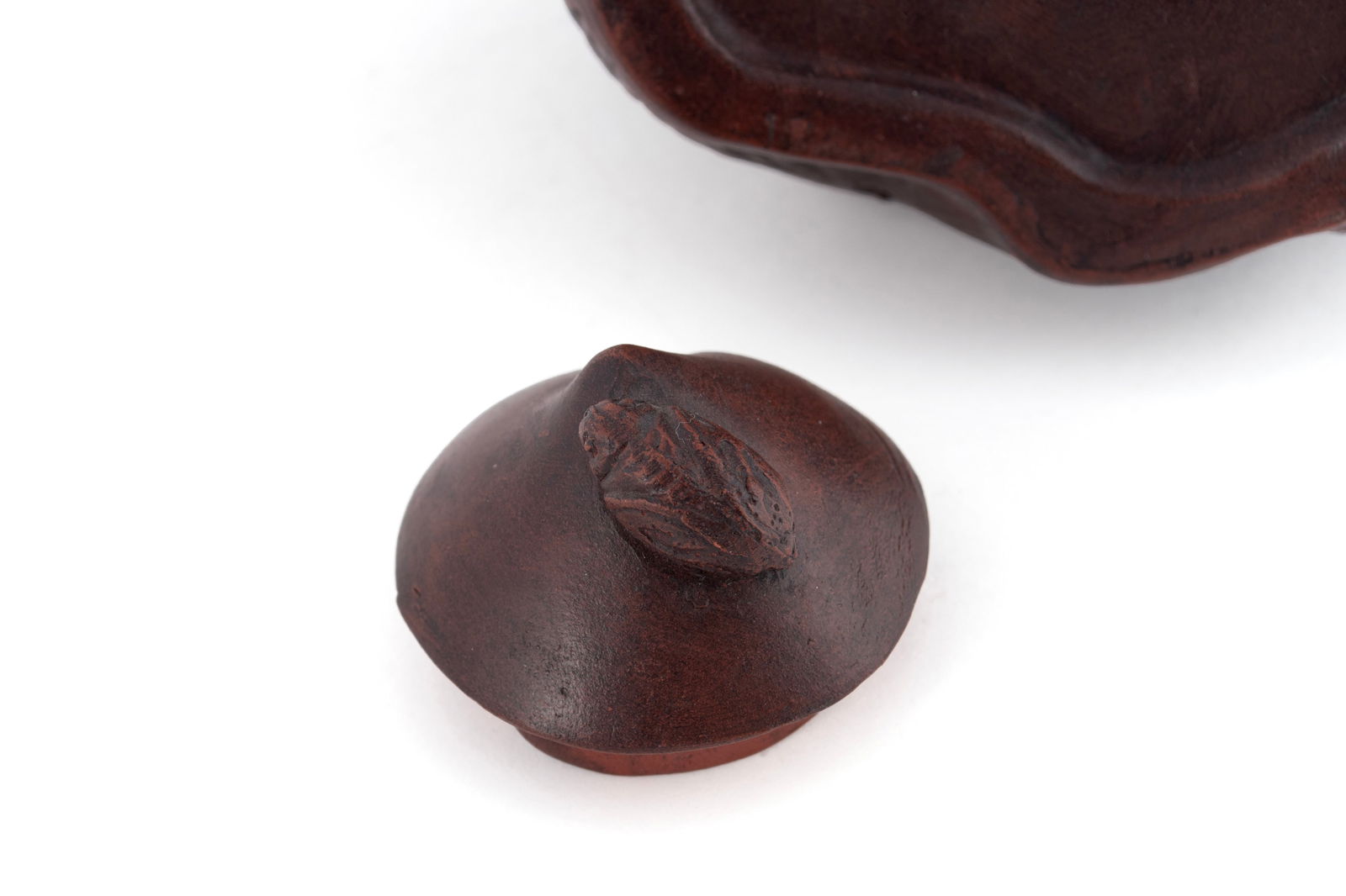 THREE YIXING FIGURAL TEAPOTS - 13