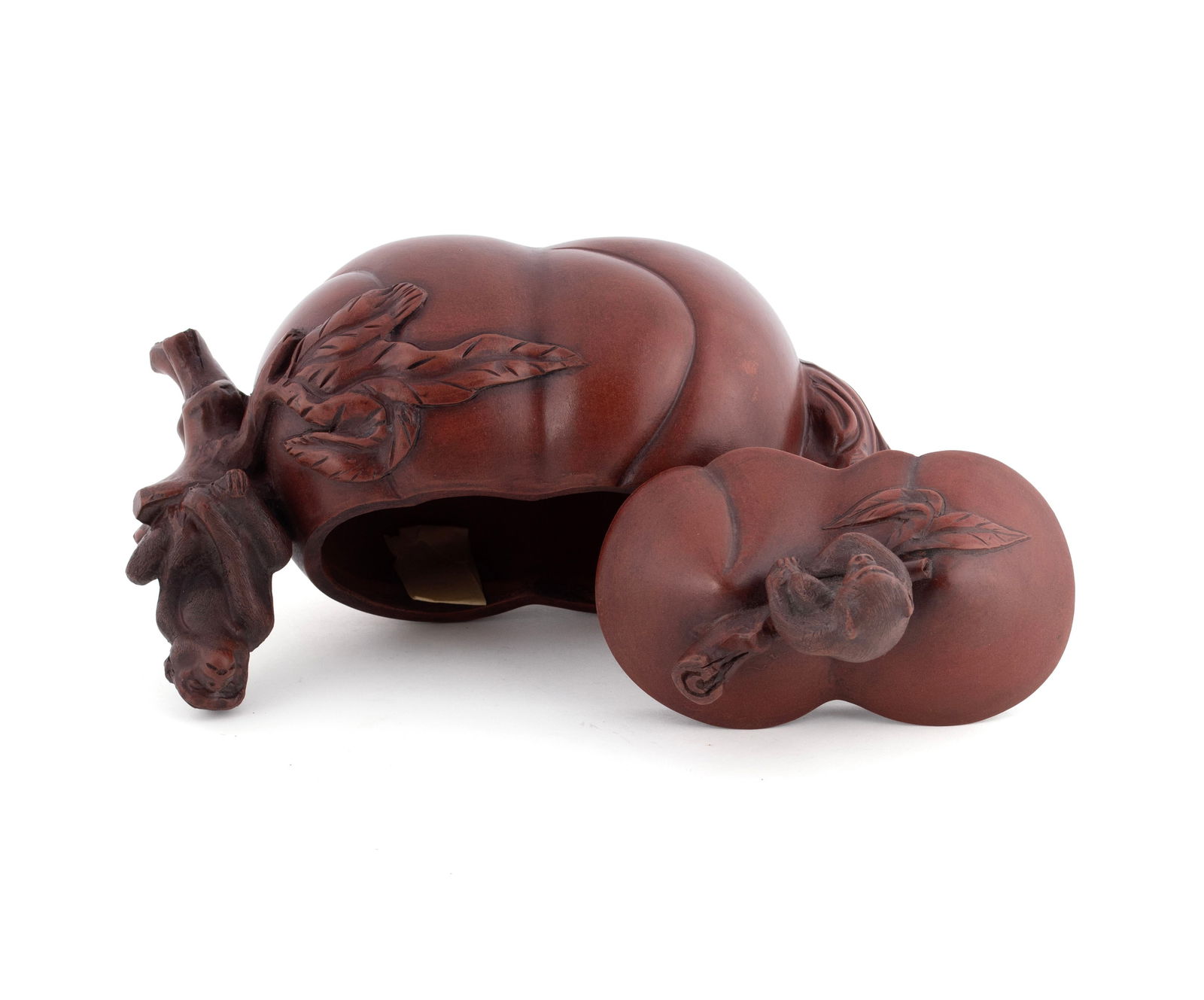 THREE YIXING FIGURAL TEAPOTS - 4