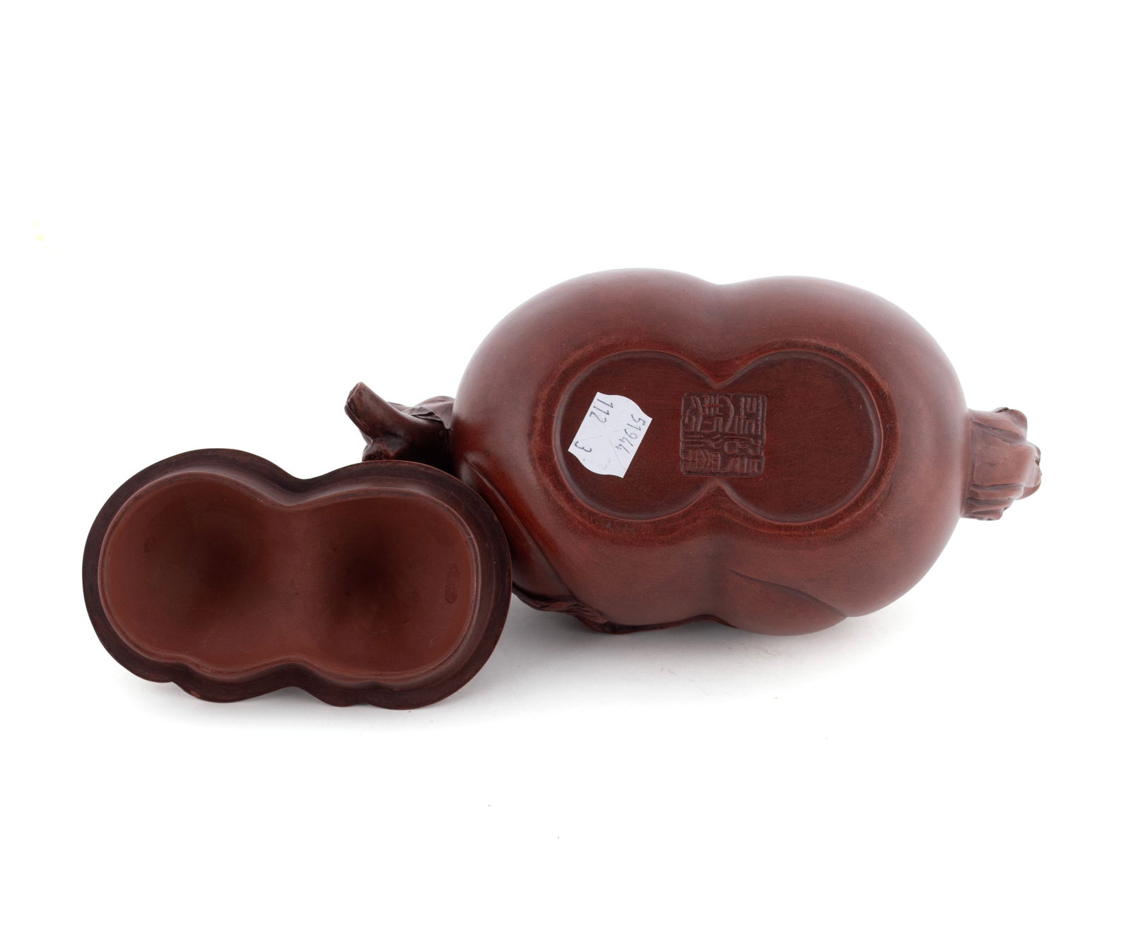 THREE YIXING FIGURAL TEAPOTS - 5