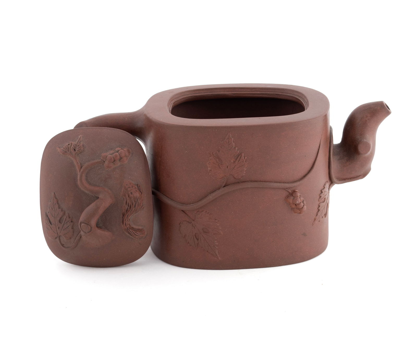 THREE YIXING FIGURAL TEAPOTS - 10