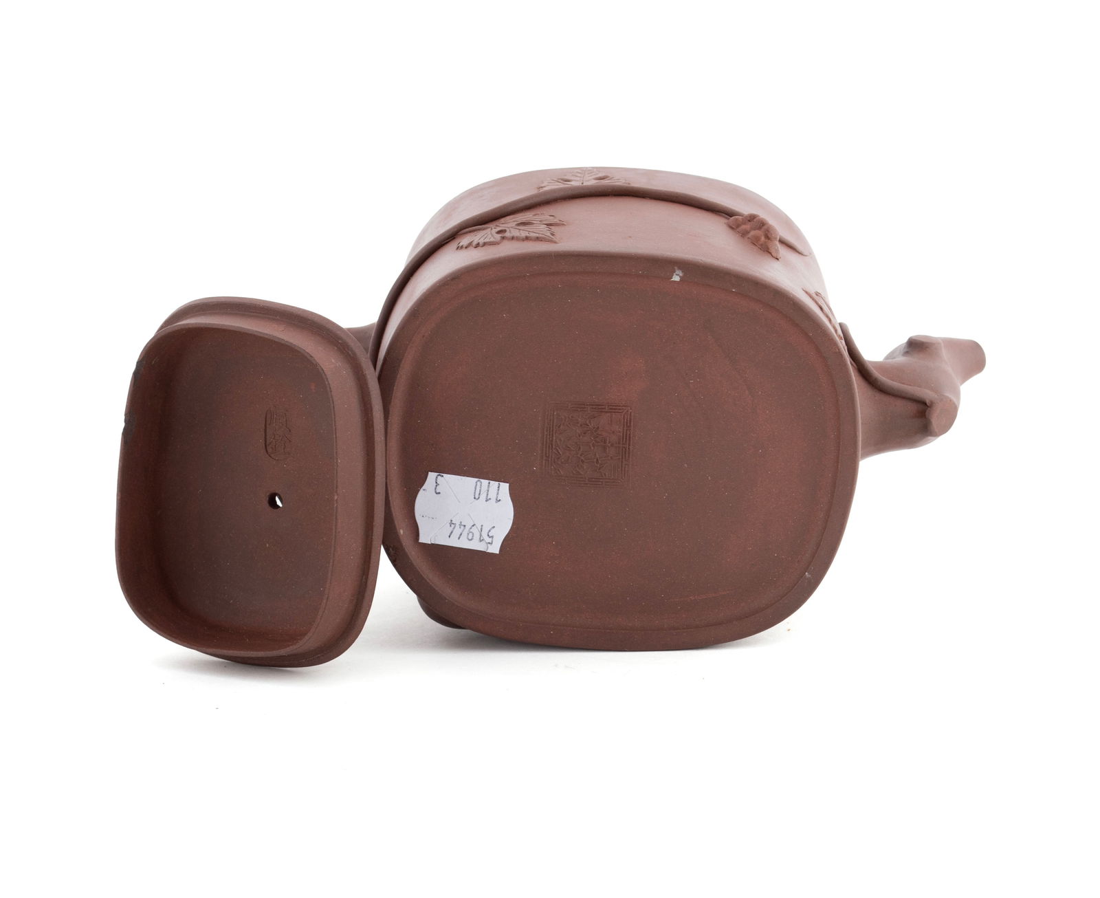 THREE YIXING FIGURAL TEAPOTS - 11