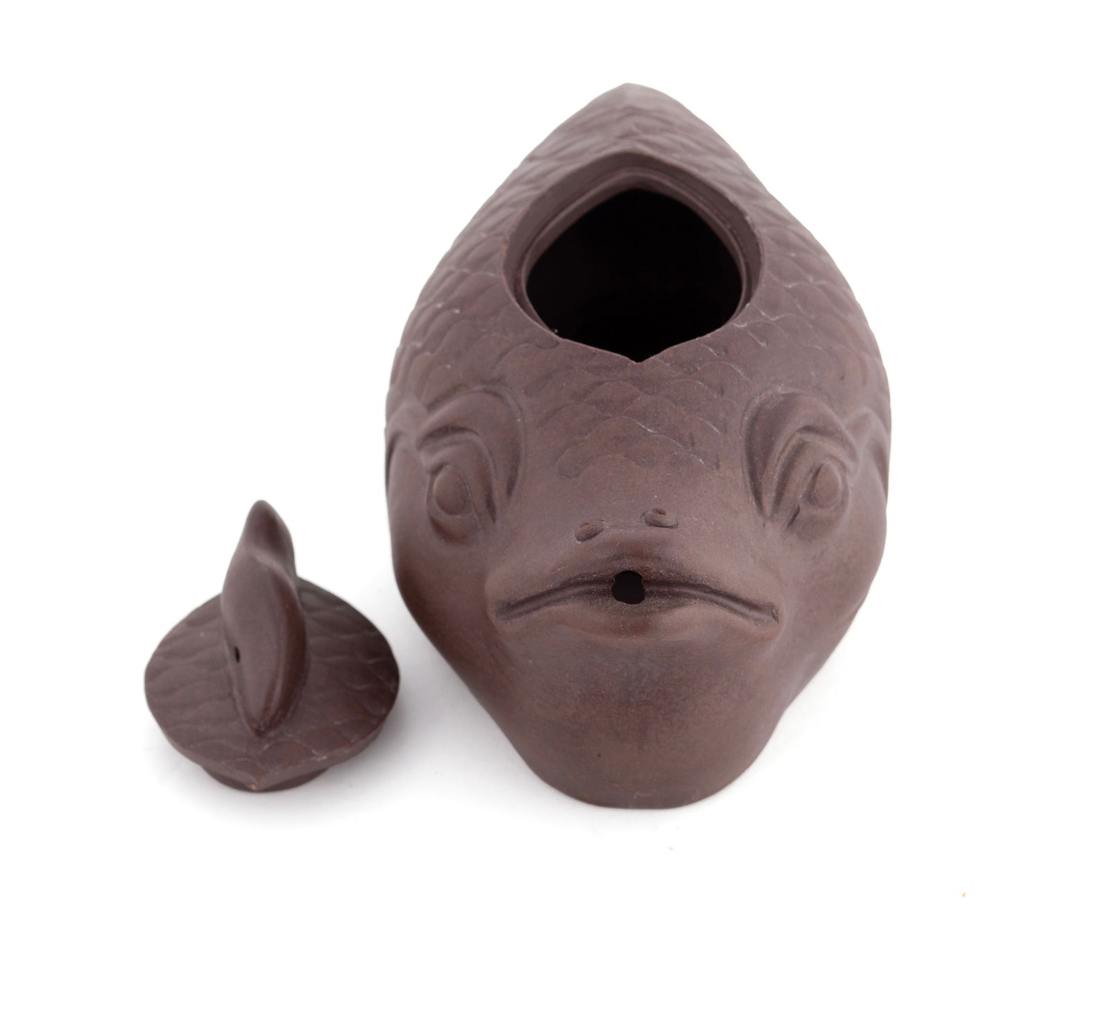 THREE YIXING FIGURAL TEAPOTS - 16