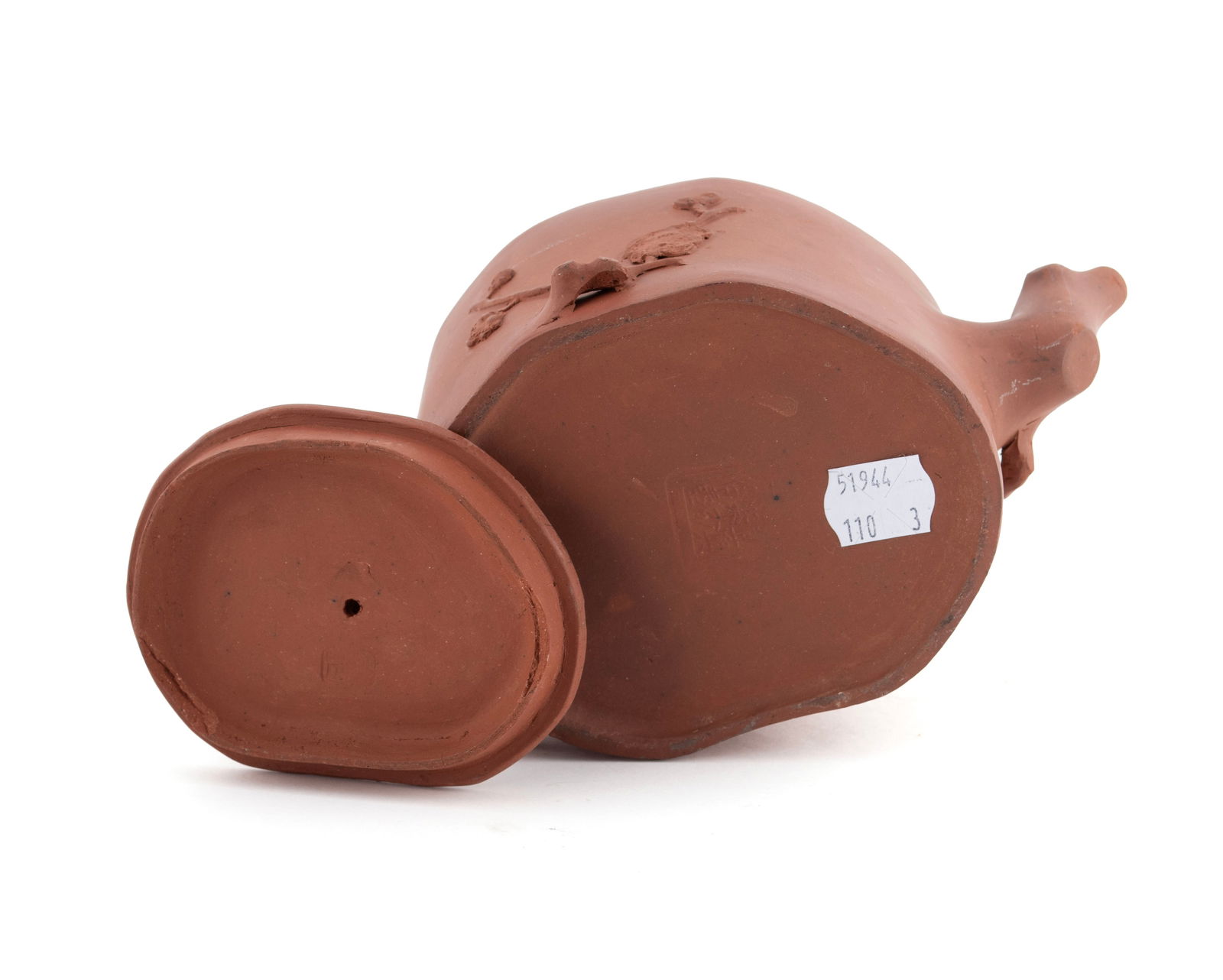 THREE YIXING FIGURAL TEAPOTS - 5