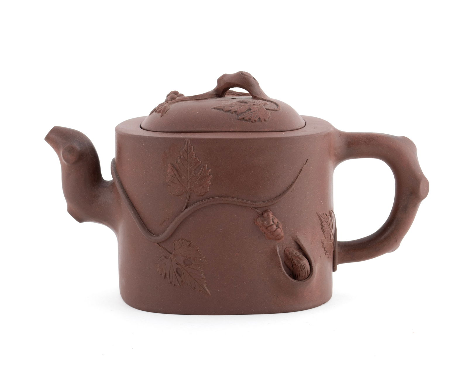 THREE YIXING FIGURAL TEAPOTS - 8