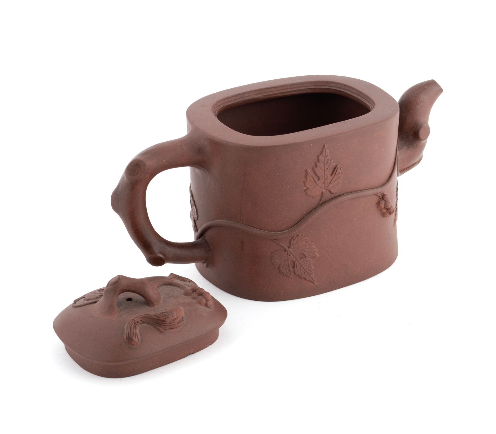 THREE YIXING FIGURAL TEAPOTS - 9