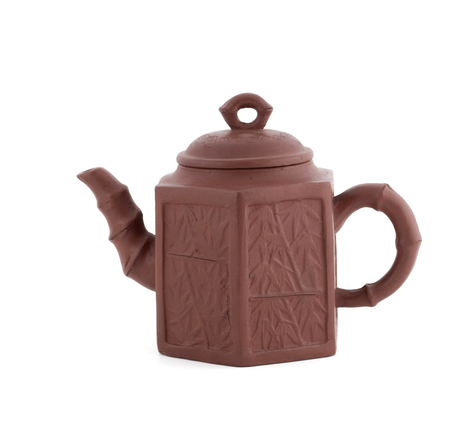 THREE YIXING TEAPOTS - 13