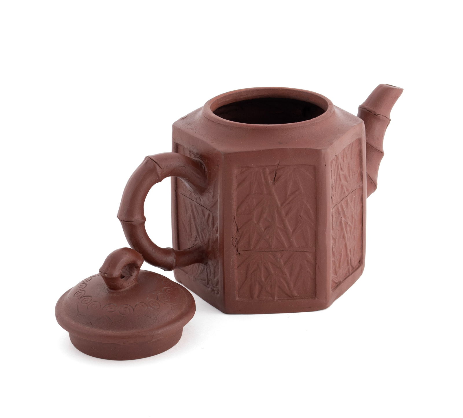 THREE YIXING TEAPOTS - 14