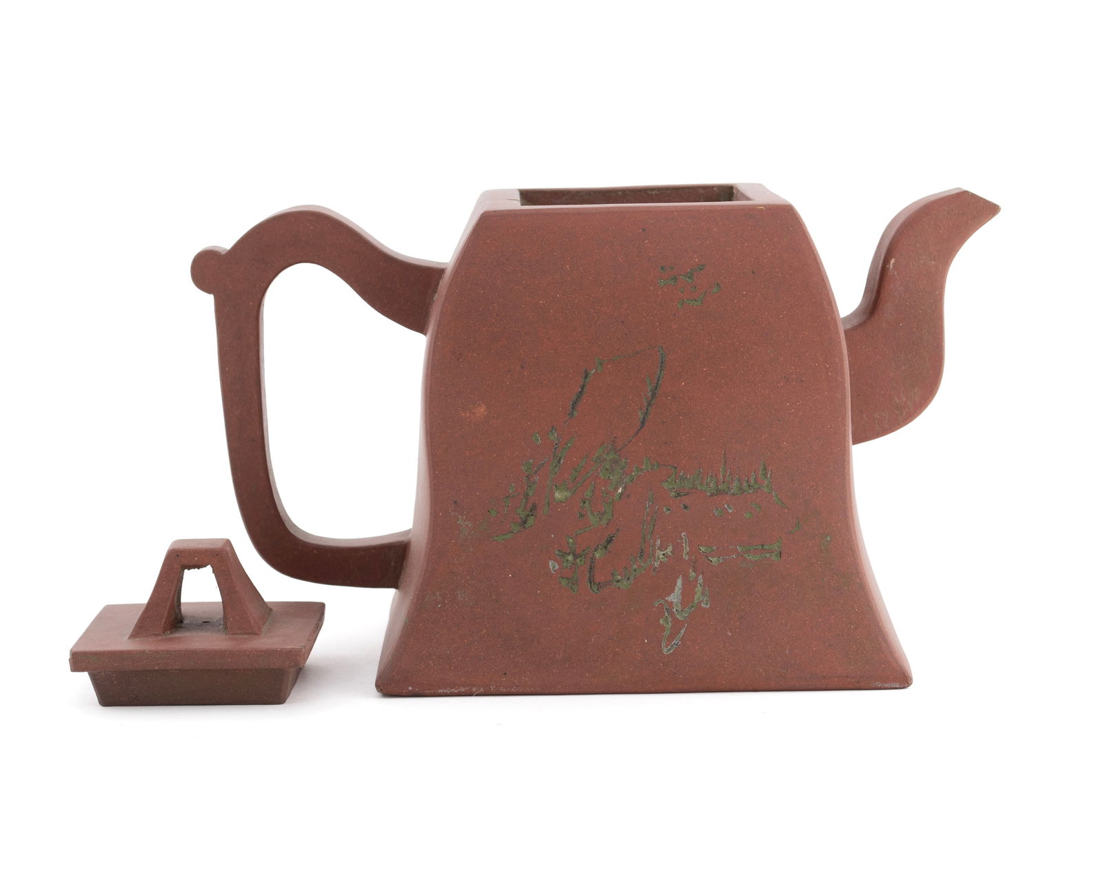 THREE YIXING TEAPOTS - 8