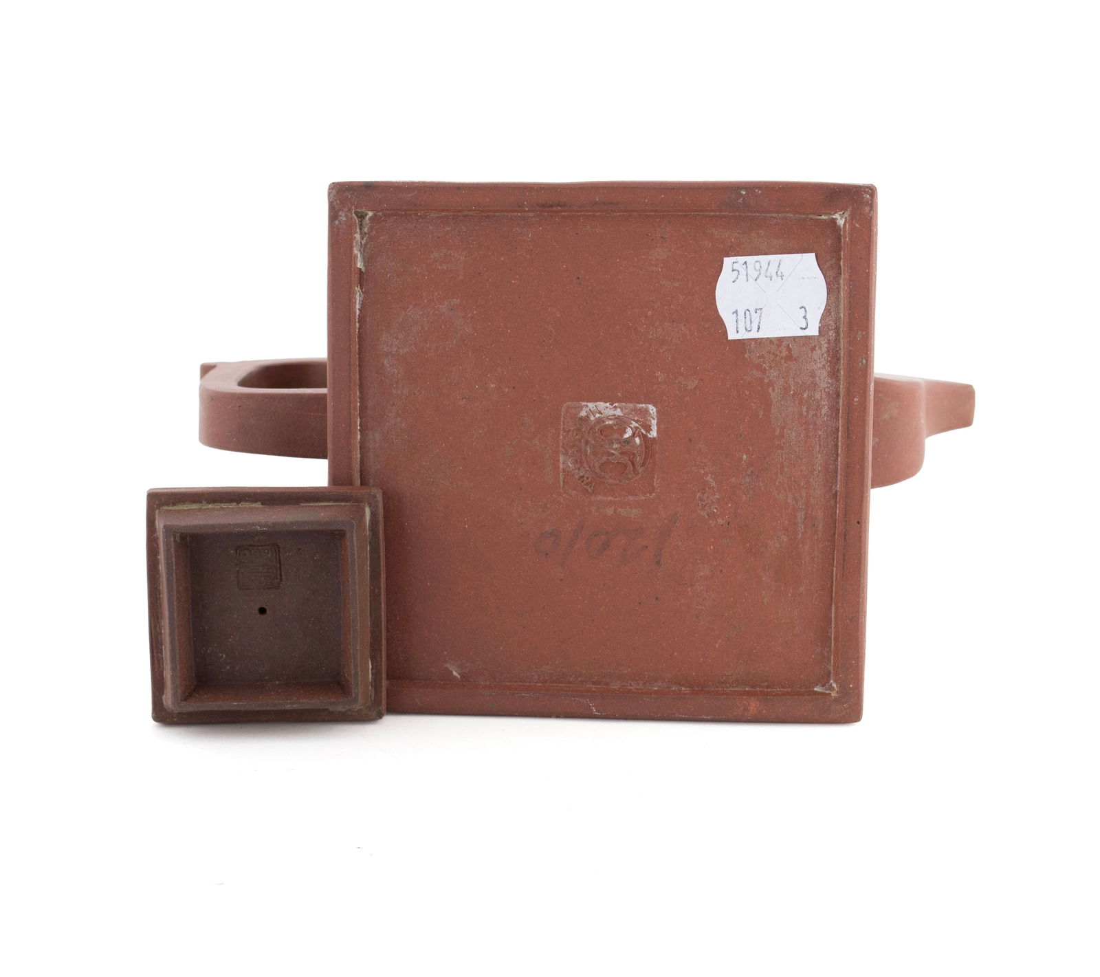 THREE YIXING TEAPOTS - 9