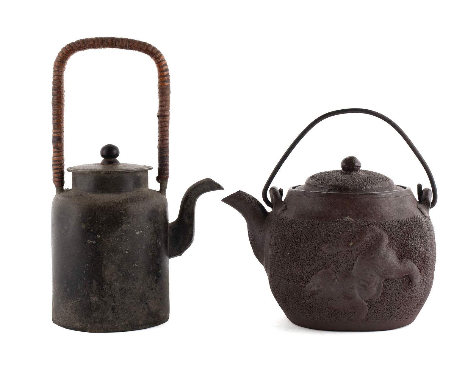 FIVE ASIAN TEAPOTS - 12