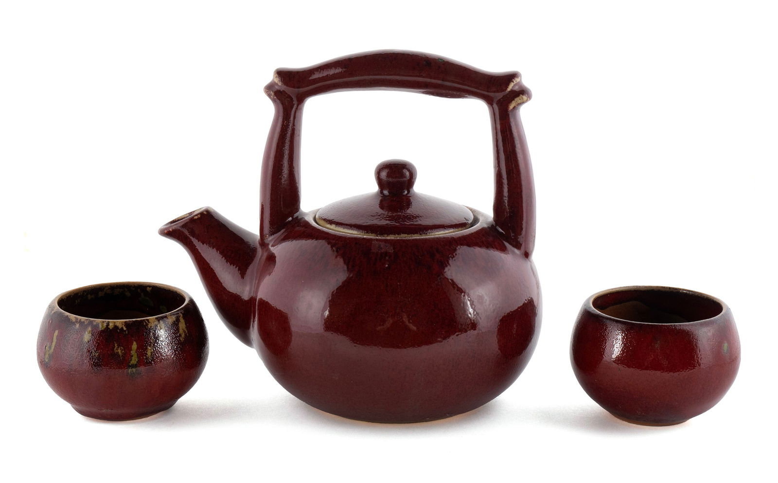 FIVE ASIAN TEAPOTS - 4