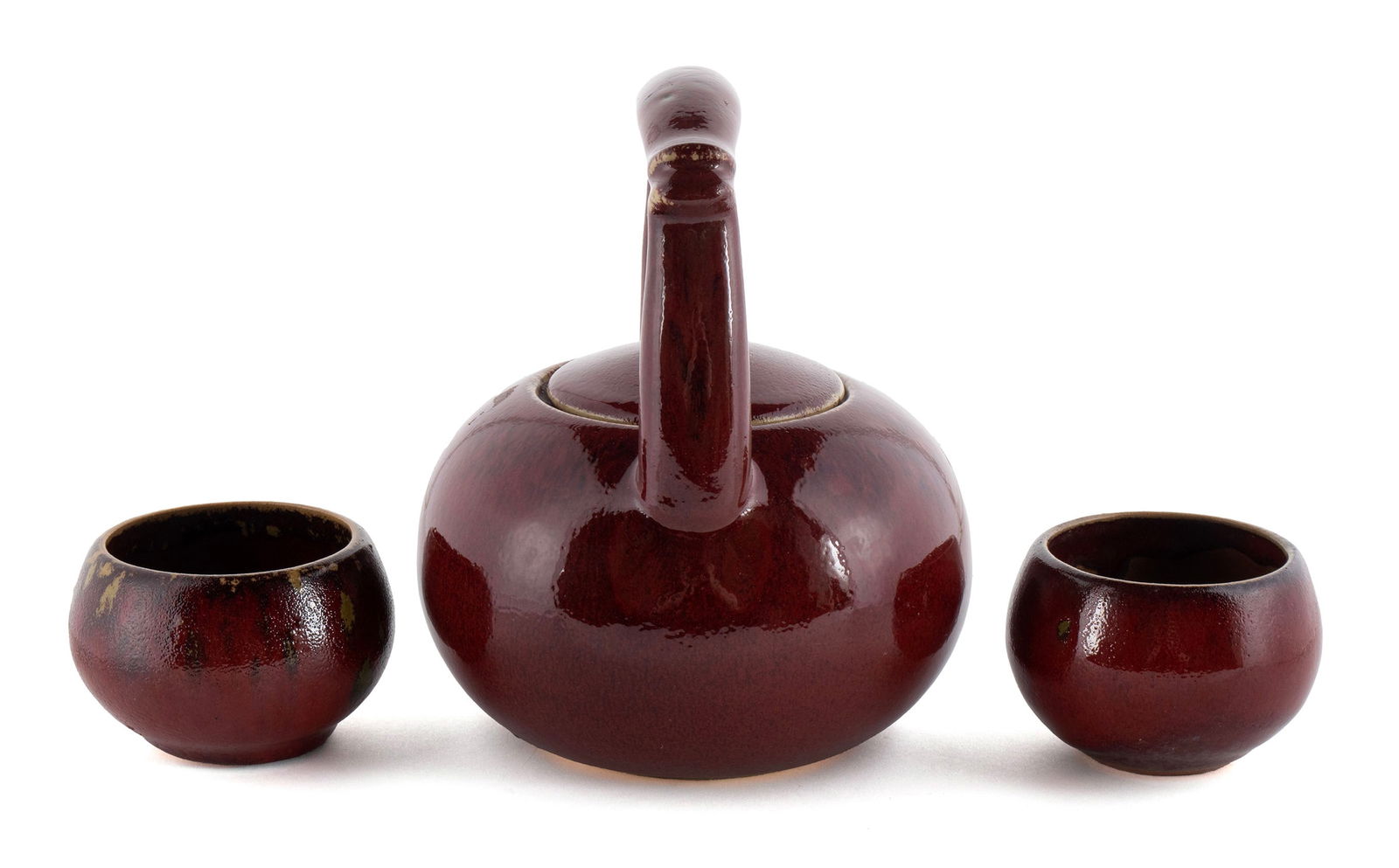 FIVE ASIAN TEAPOTS - 5