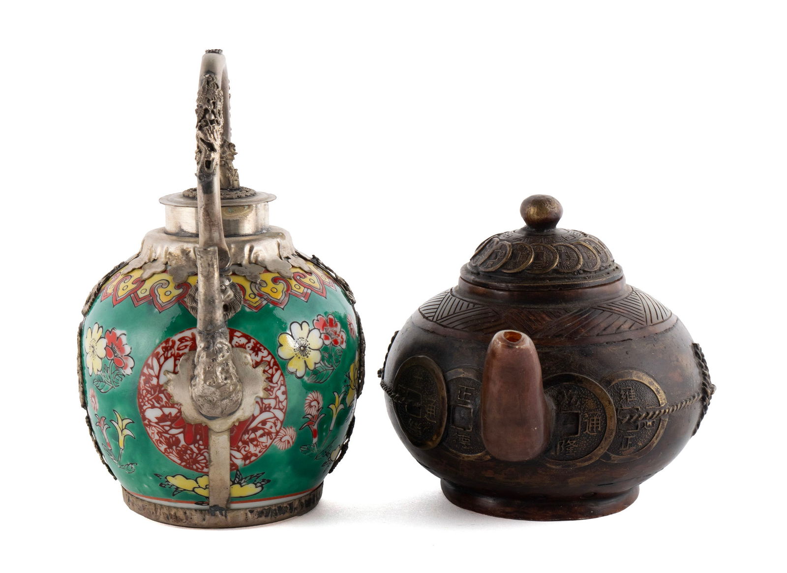 FIVE ASIAN TEAPOTS - 7