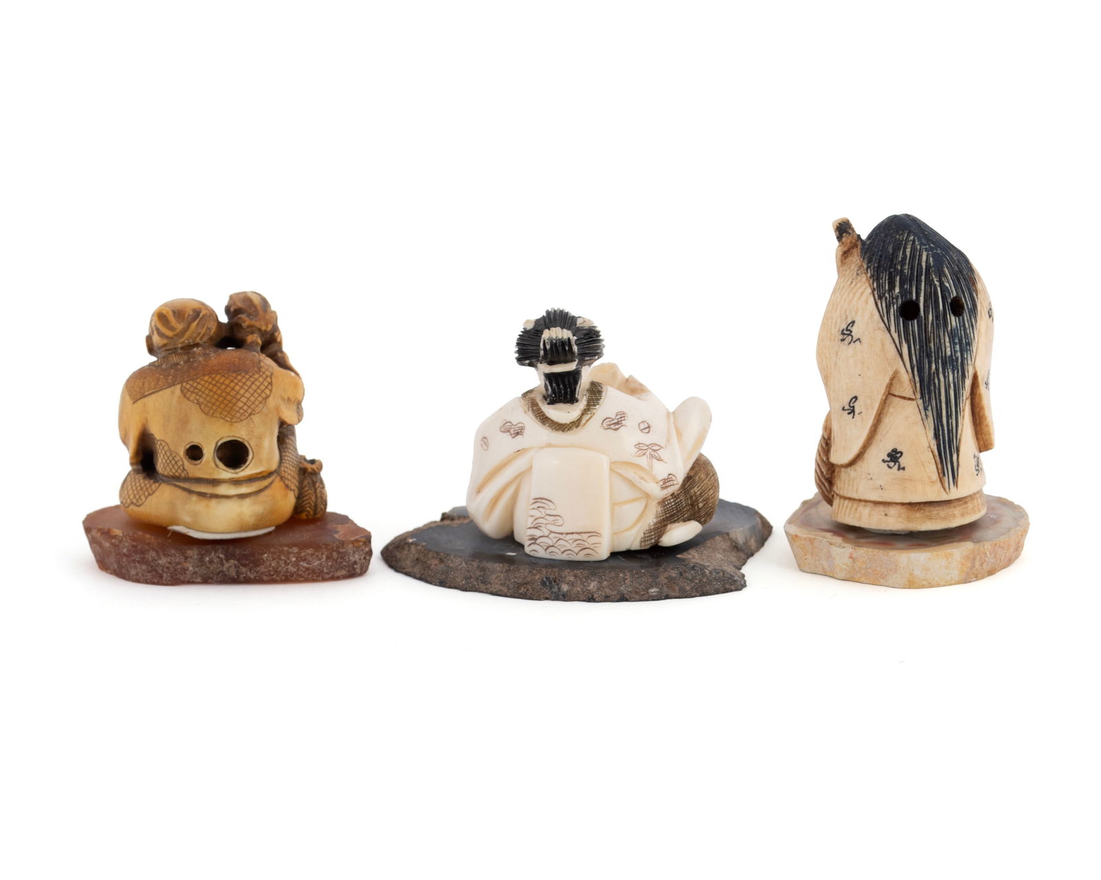 FIVE CARVED NETSUKE - 7