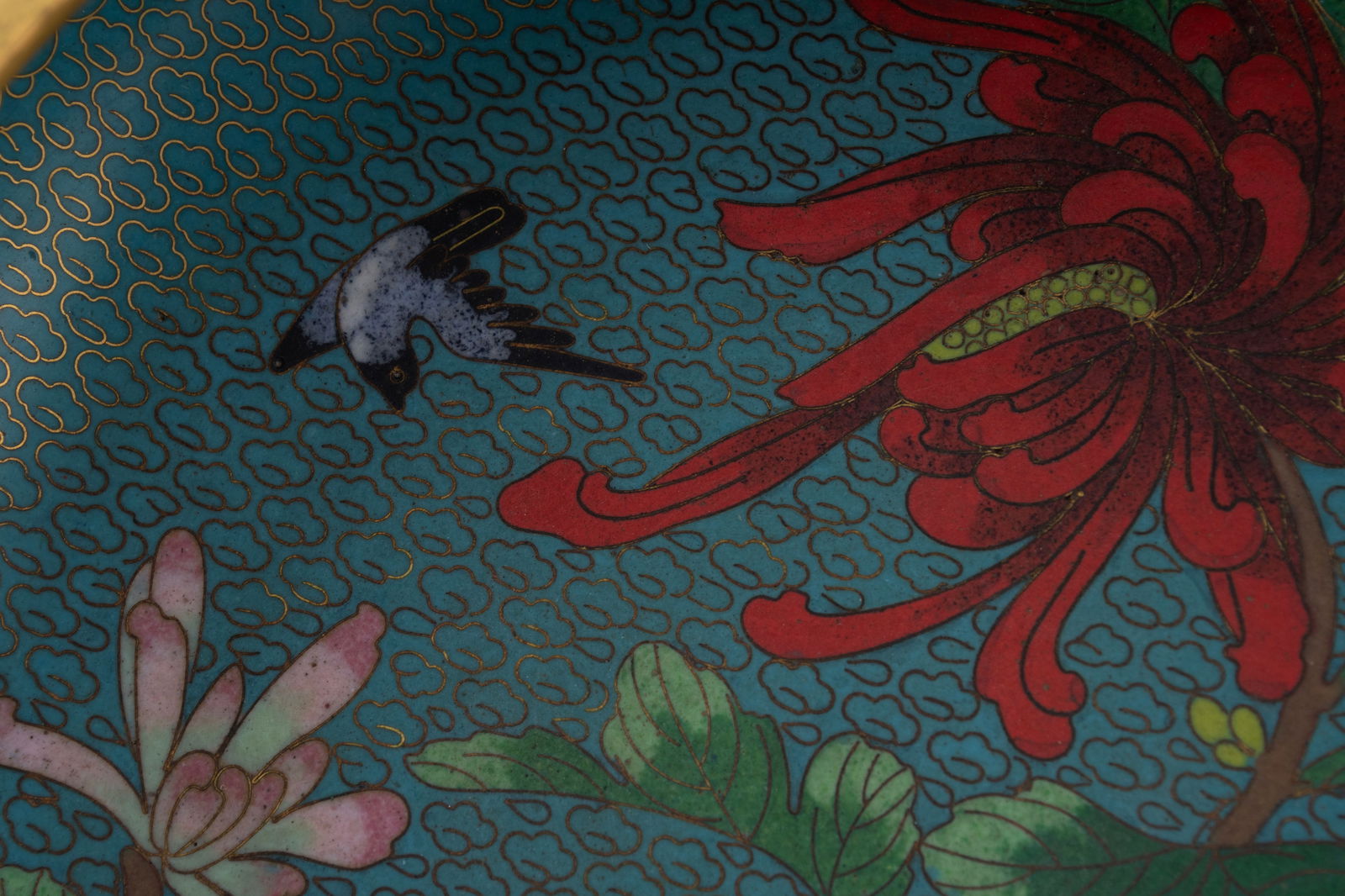 THREE CLOISONNE ITEMS - 10